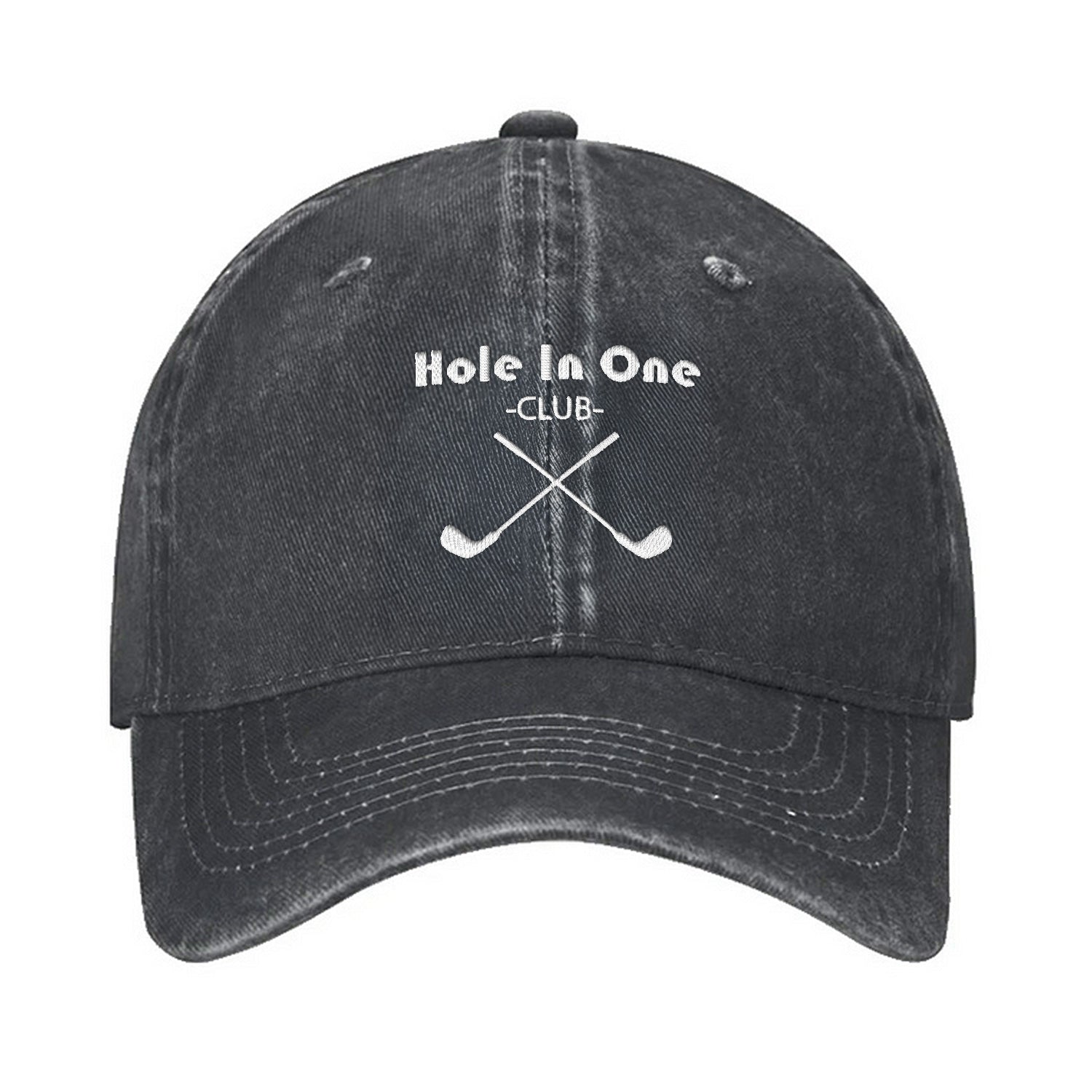 Hold In One Club Embroidered Baseball Cap, Funny Golf Cap, Dad Golf Gift
