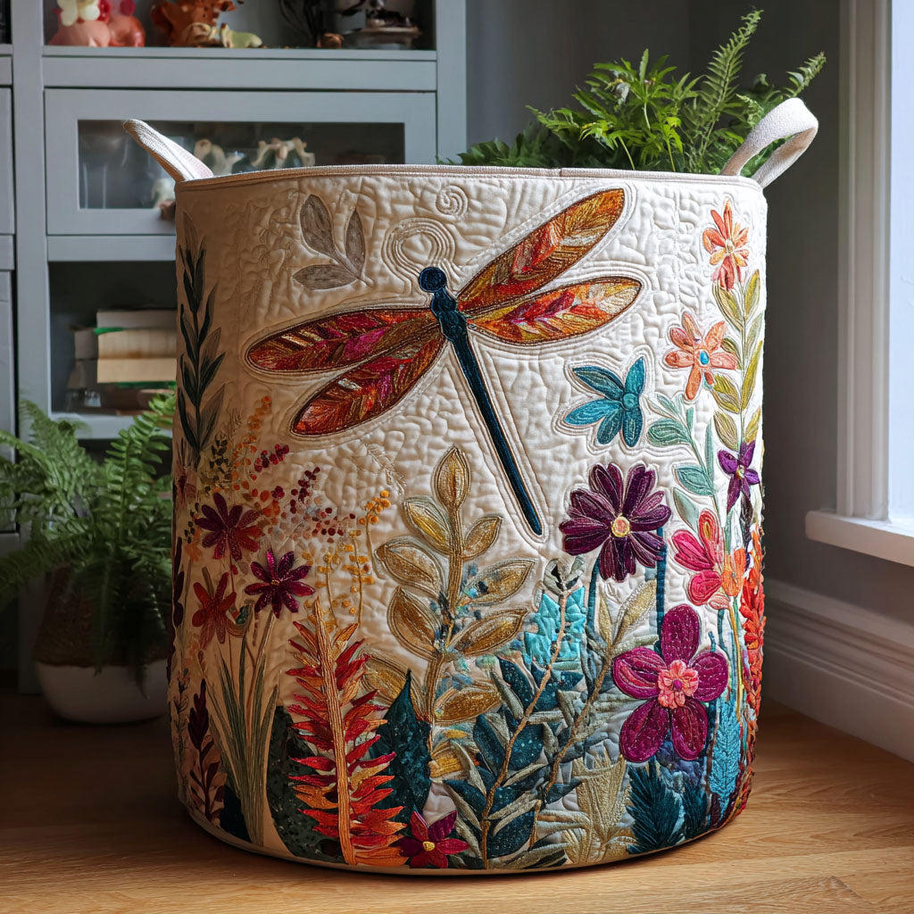 Dragonfly Bloom Laundry Basket Laundry Gifts, Housewarming Gift Ideas, Mother's Day Gifts