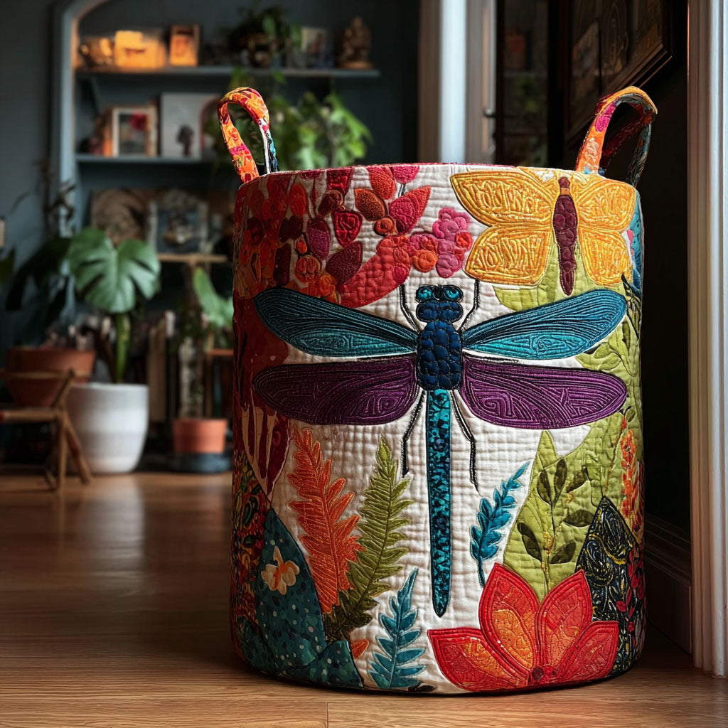 Dragonfly Petalshine Laundry Basket Laundry Gifts, Housewarming Gift Ideas, Mother's Day Gifts