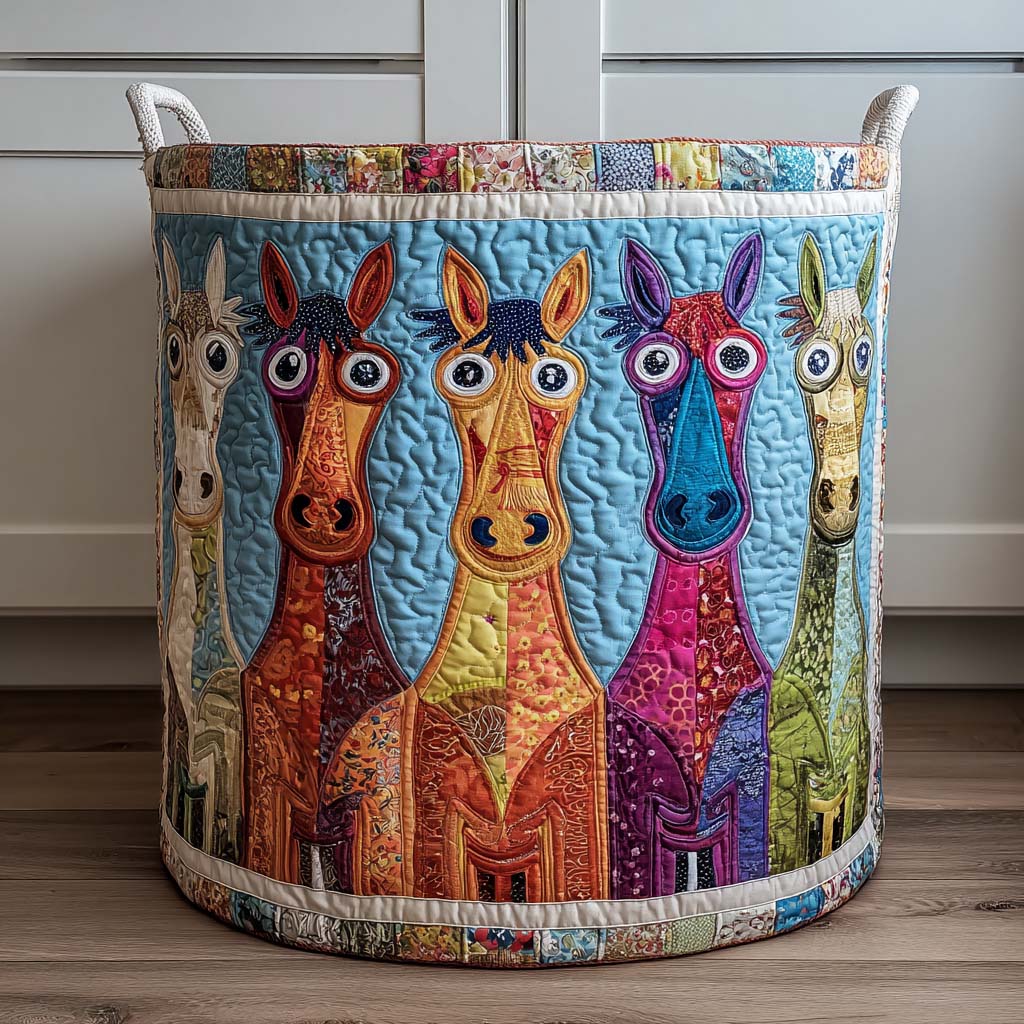 Friendly Fillies Laundry Basket Laundry Gifts, Housewarming Gift Ideas, Mother's Day Gifts