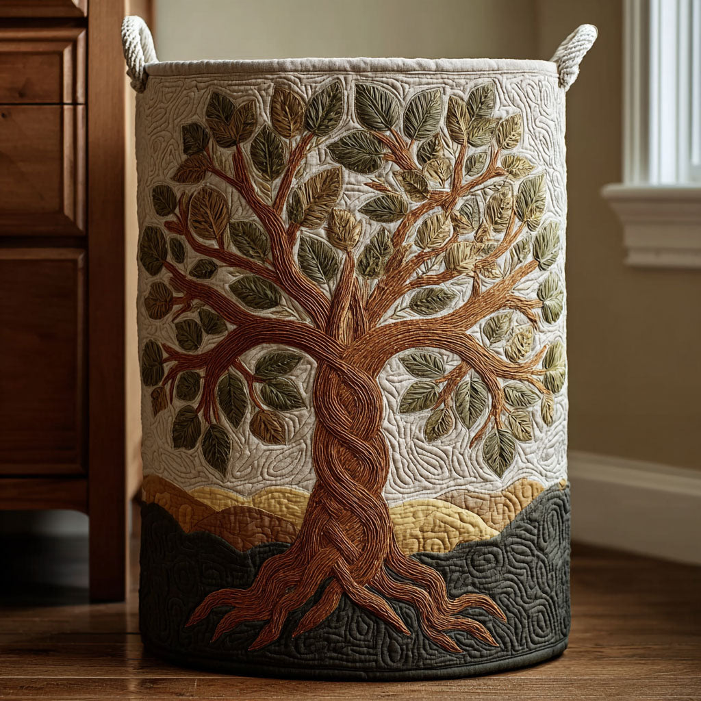 Golden Tree Laundry Basket Laundry Gifts, Housewarming Gift Ideas, Mother's Day Gifts