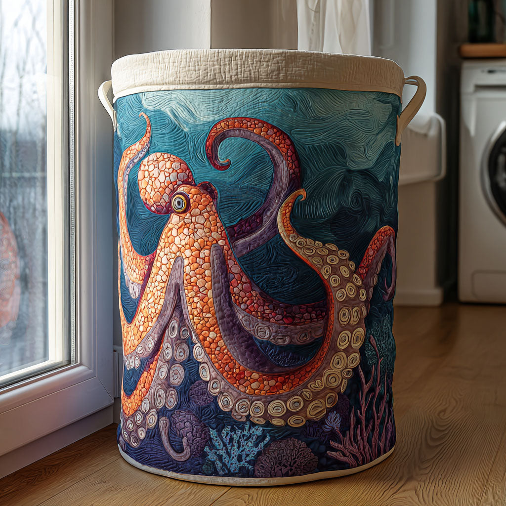 Oceanic Octopus Laundry Basket Laundry Gifts, Housewarming Gift Ideas, Mother's Day Gifts