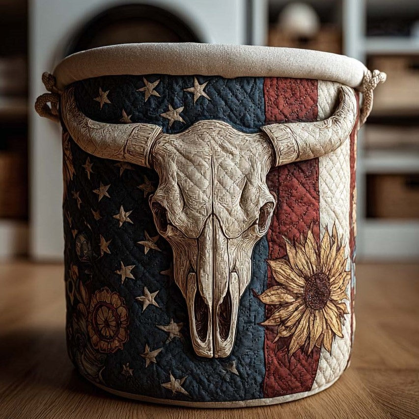 Patriot Longhorn Laundry Basket Laundry Gifts, Housewarming Gift Ideas, Mother's Day Gifts