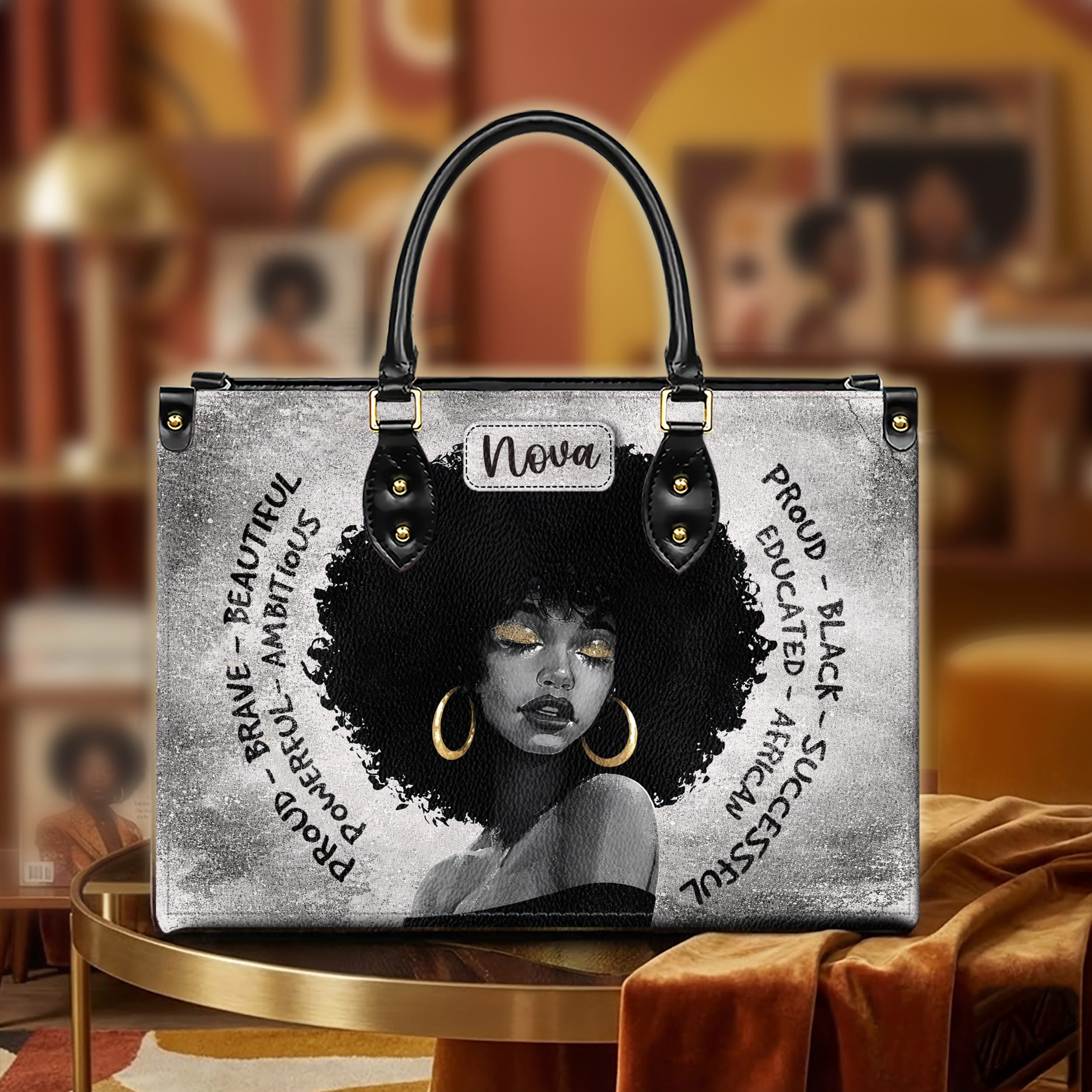 Black Proud Black Successful Handbags With Matching Wallets, Black History Month Gifts, Purse And Wallet Set