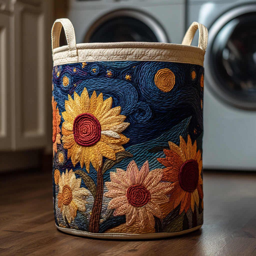 Starry Flora Laundry Basket Laundry Gifts, Housewarming Gift Ideas, Mother's Day Gifts