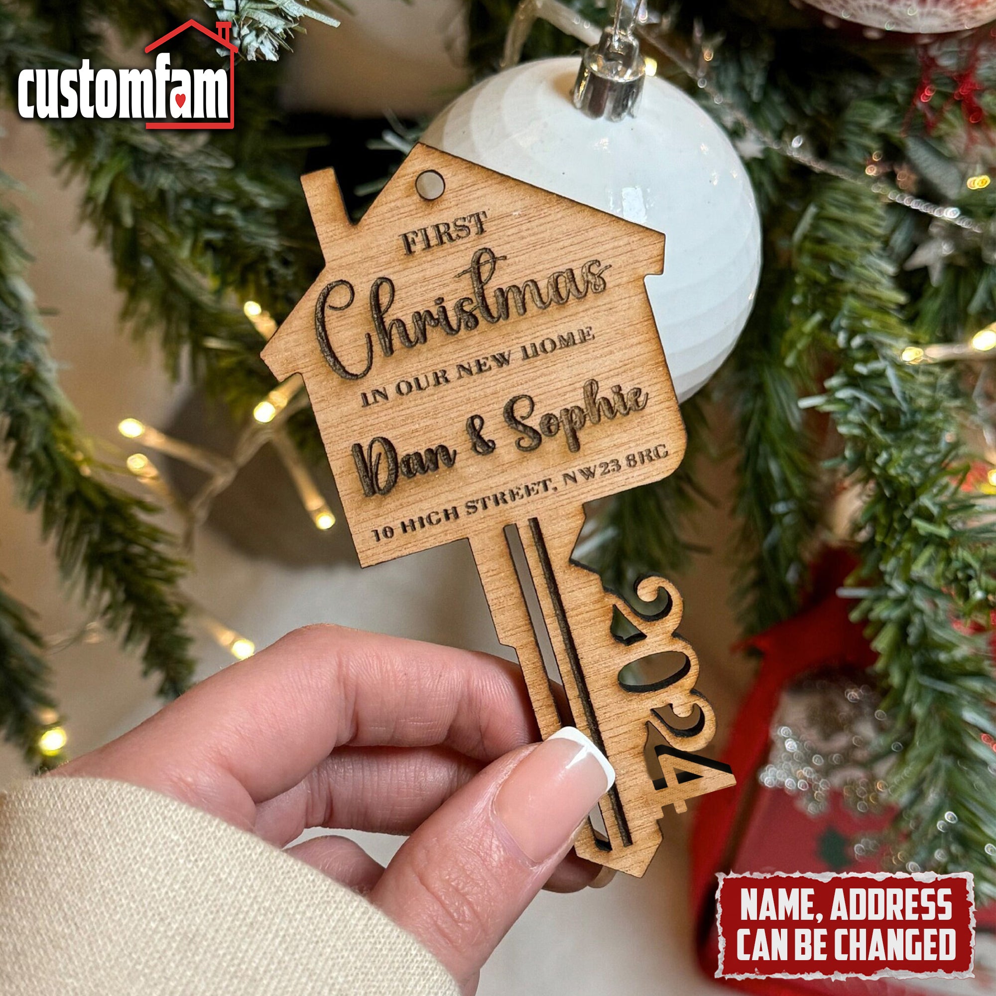 First Christmas In Our New Home Personalized Christmas Ornaments, First Christmas Gift