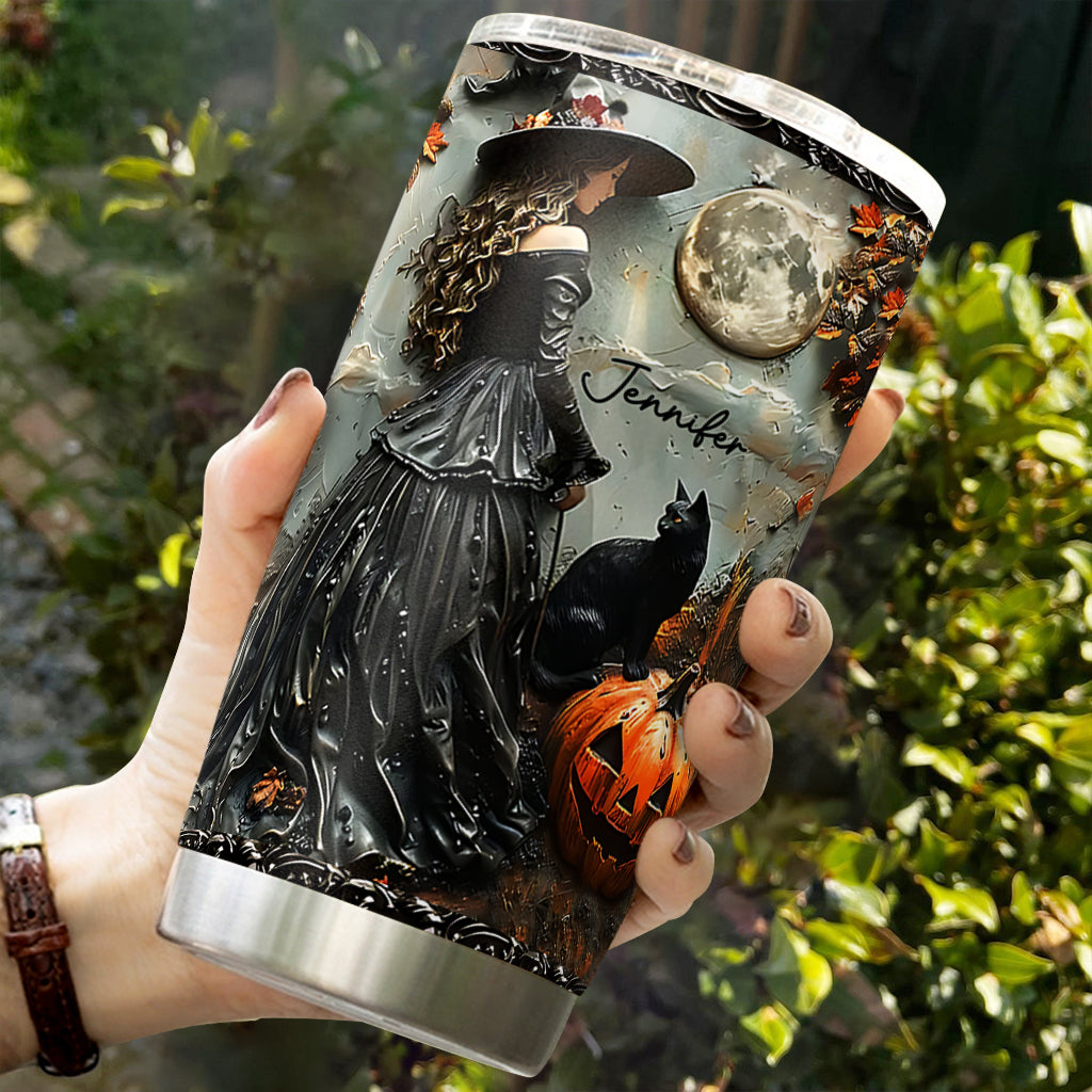 Witch Halloween Custom Stainless Steel Tumblers, 20oz 30oz Insulated Tumbler, Halloween Gift