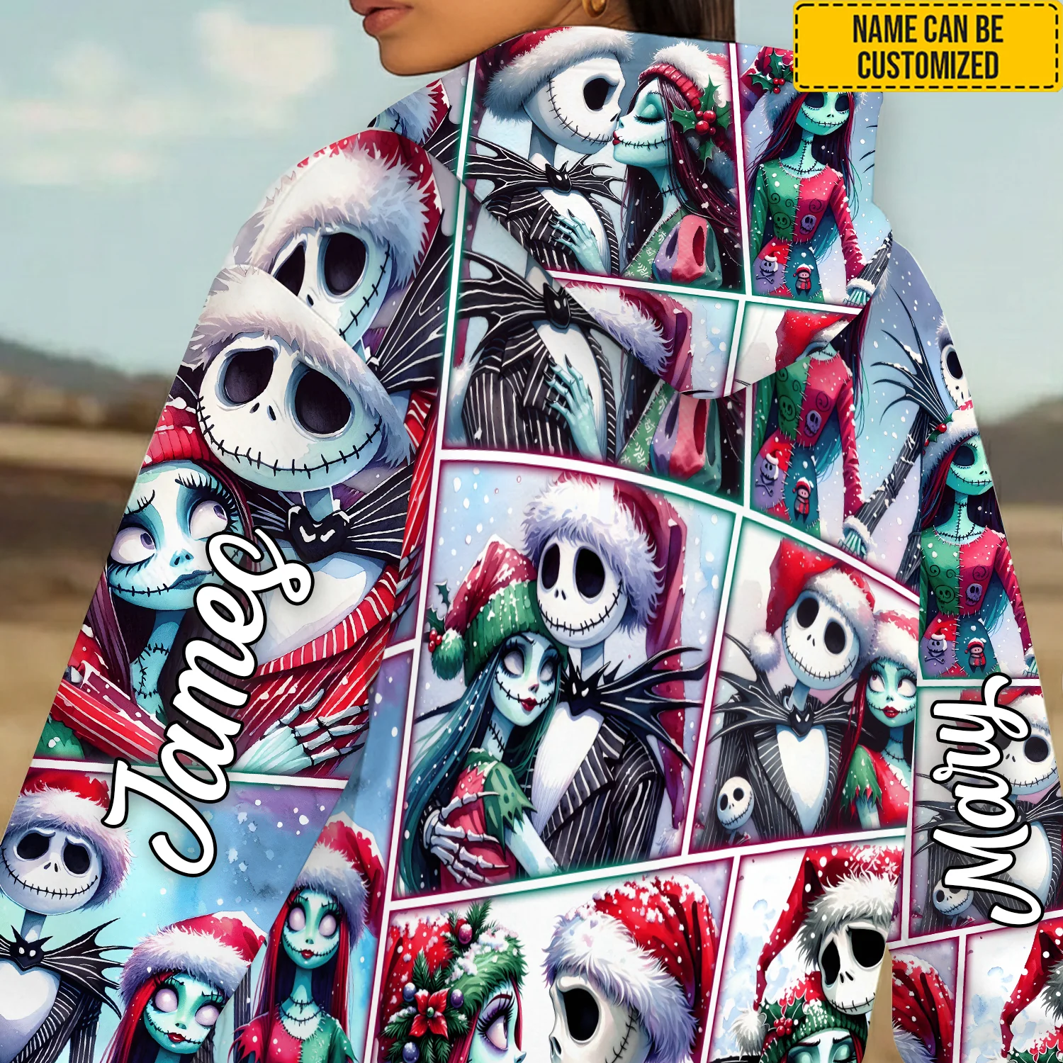 Couple Love Nightmare Before Christmas Hoodie, Valentines Couple Gift, Matching Sweatshirts For Couples