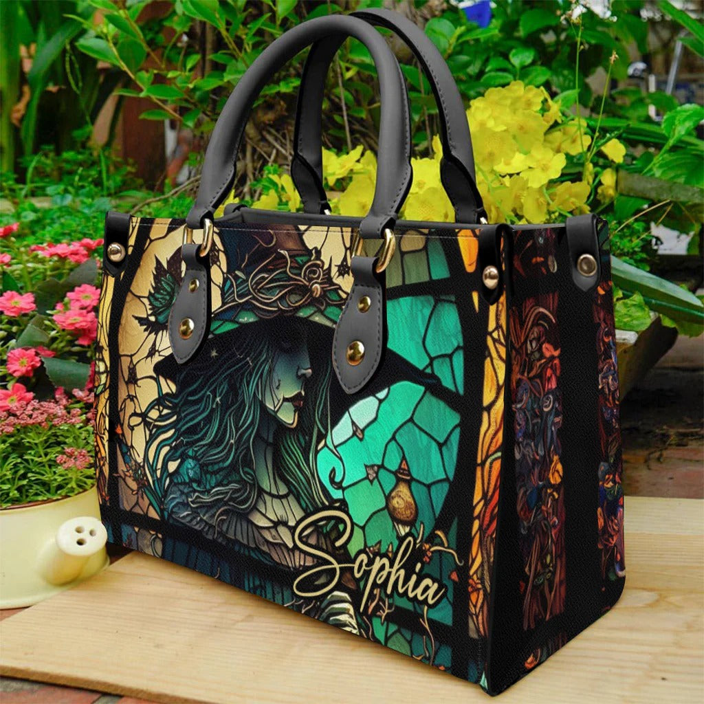 Mysterious Witch - Personalized Witch Leather Handbag