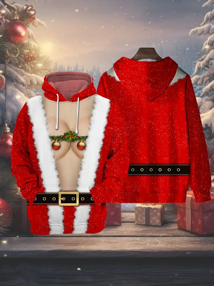 Funny Red Christmas Costume, Spooky Costume, Halloween Costumes, Halloween Hoodie