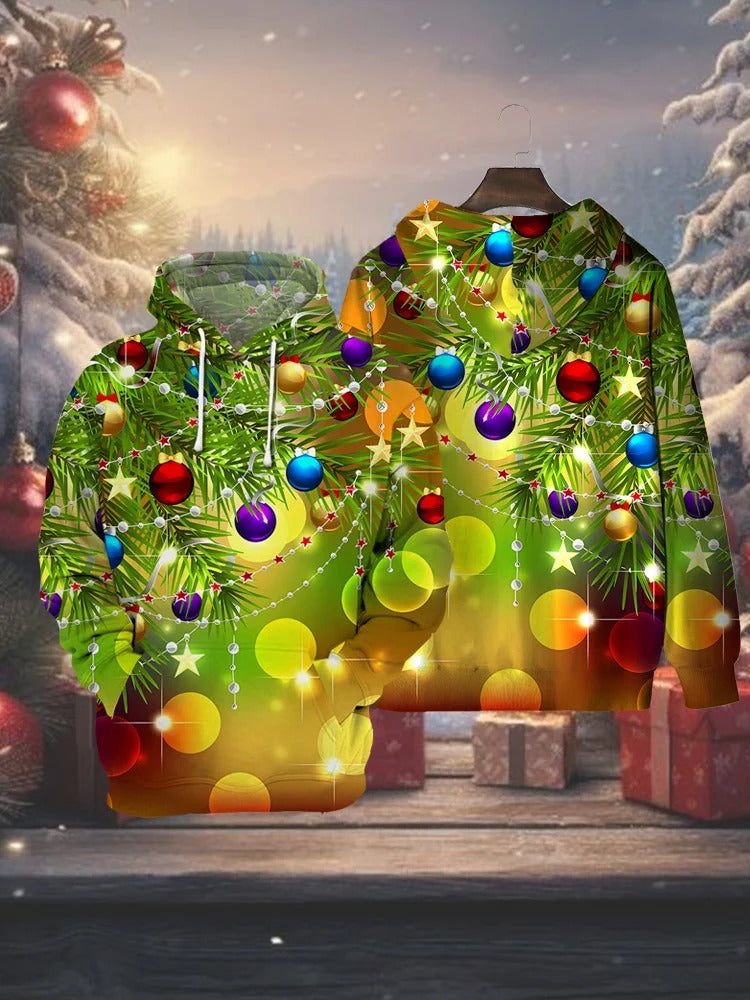 Funny Christmas Decoration Balls Costumes Sweatshirt, Ugly Christmas Sweater, Christmas Hoodie