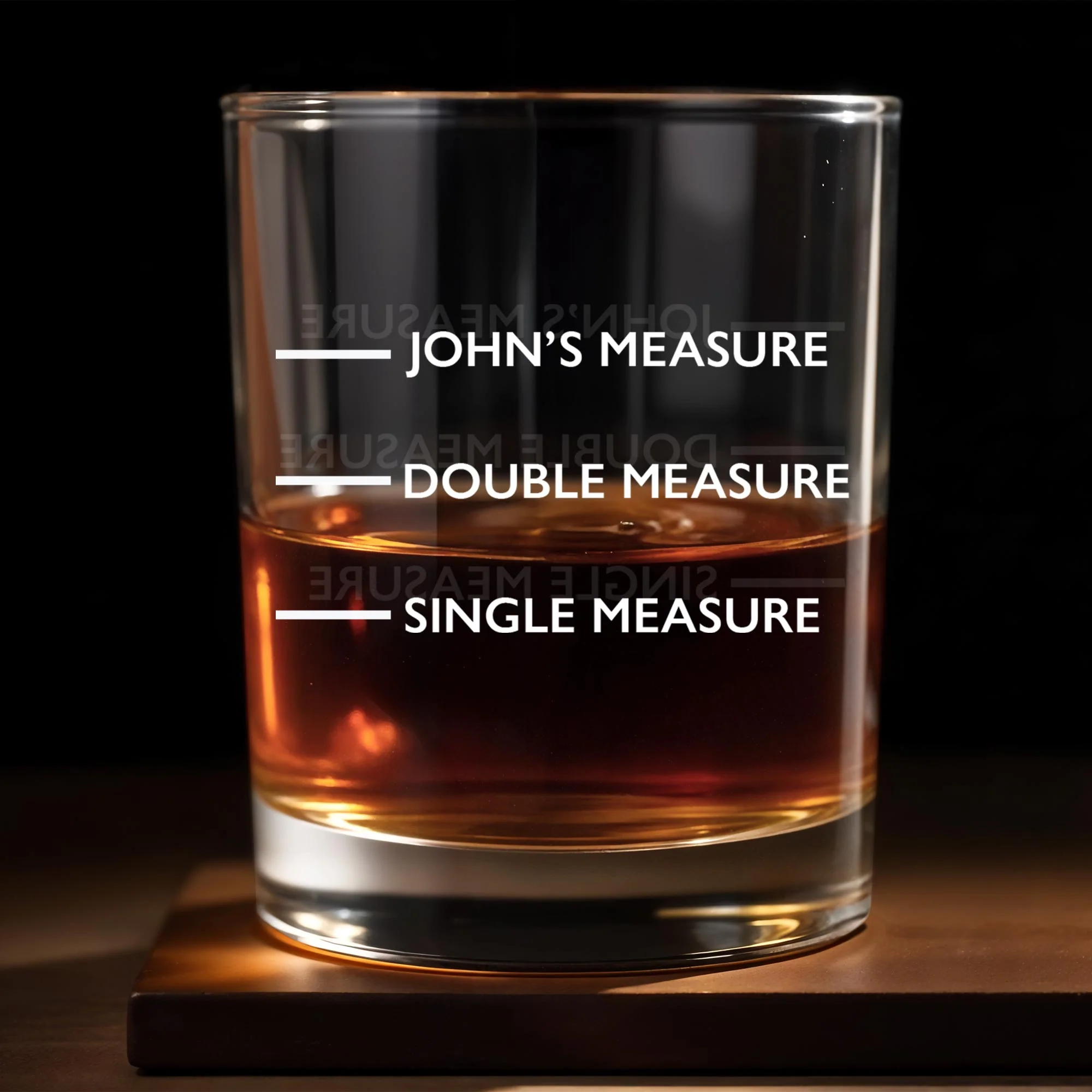 Single Measure, Double Measure, Enjoy Your Drink, Personalized Custom Whiskey Glass, Gift For Whiskey Lovers