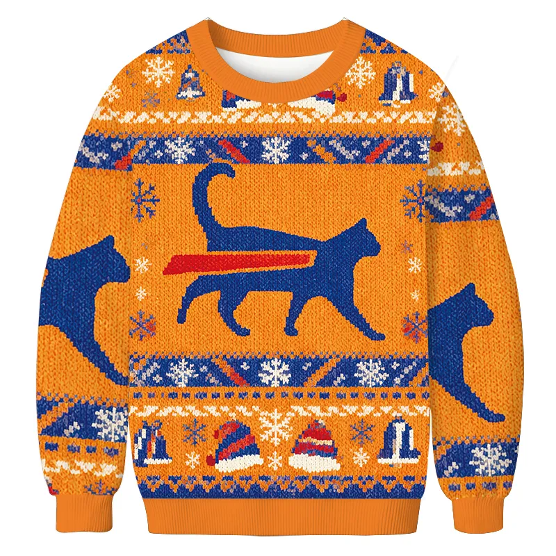 Cat-Bills is Buffalo Bills Vintage Christmas Sweater, Ugly Xmas Sweater, Christmas Ugly Sweatshirt