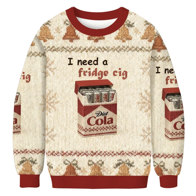 Funny I Need A Diet Coke Vintage Ugly Sweater, Ugly Xmas Sweater, Christmas Ugly Sweatshirt