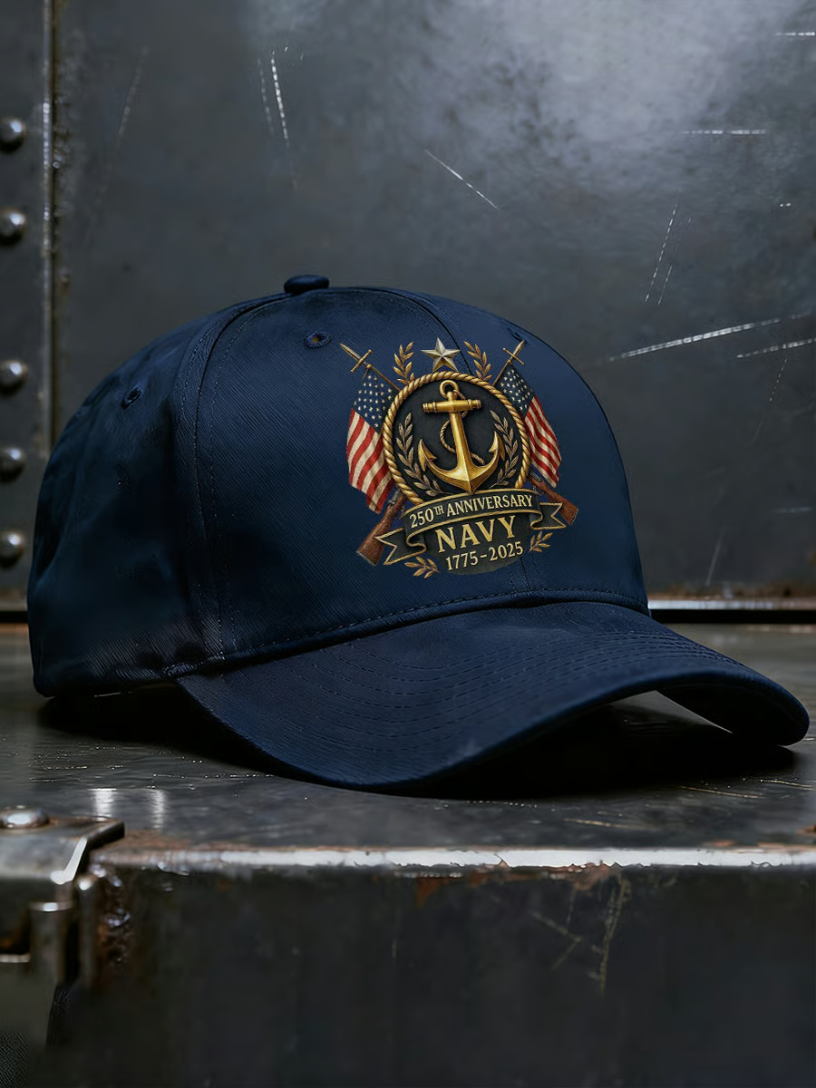 250th Anniversary Free Navy Commemorative Baseball Cap, USA 1776-2026 Classic Cap Mens Dad Cap