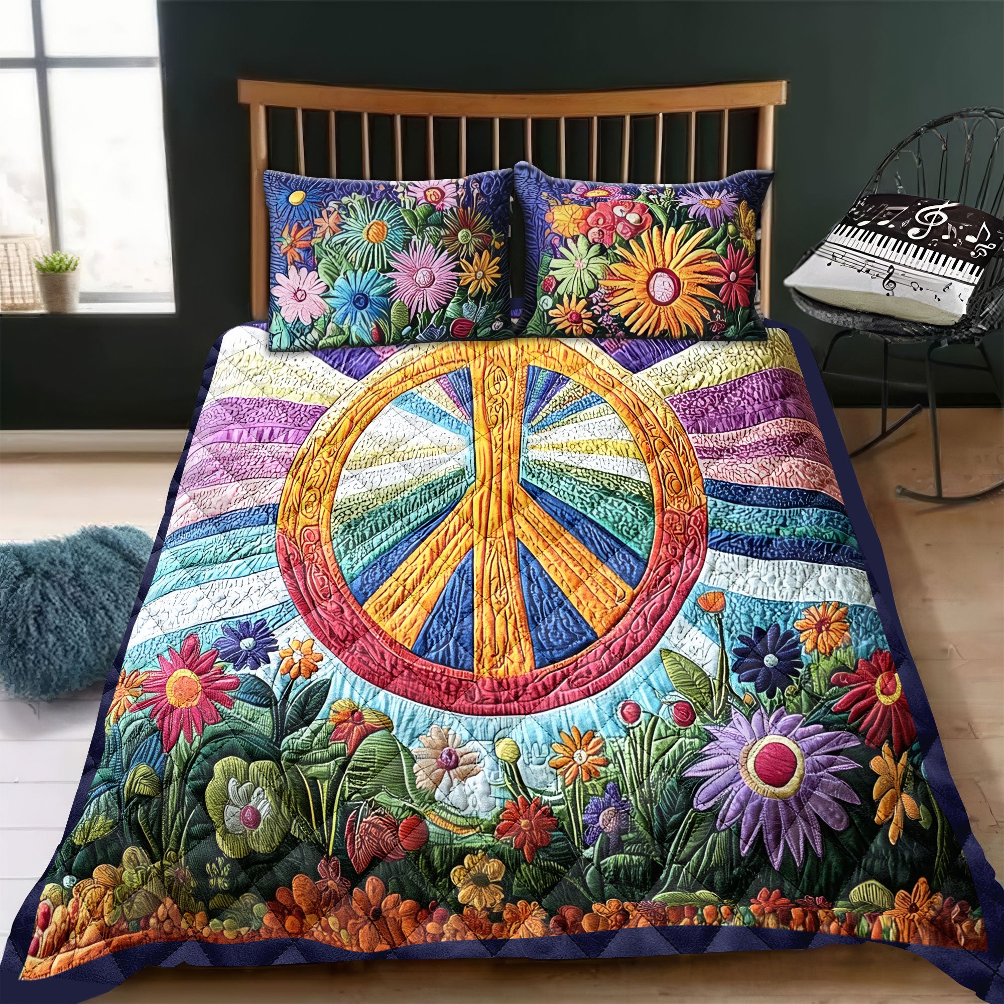 Tie Dye Dreams Quilt Bed Sets, Bedding Set, Bedroom Decor