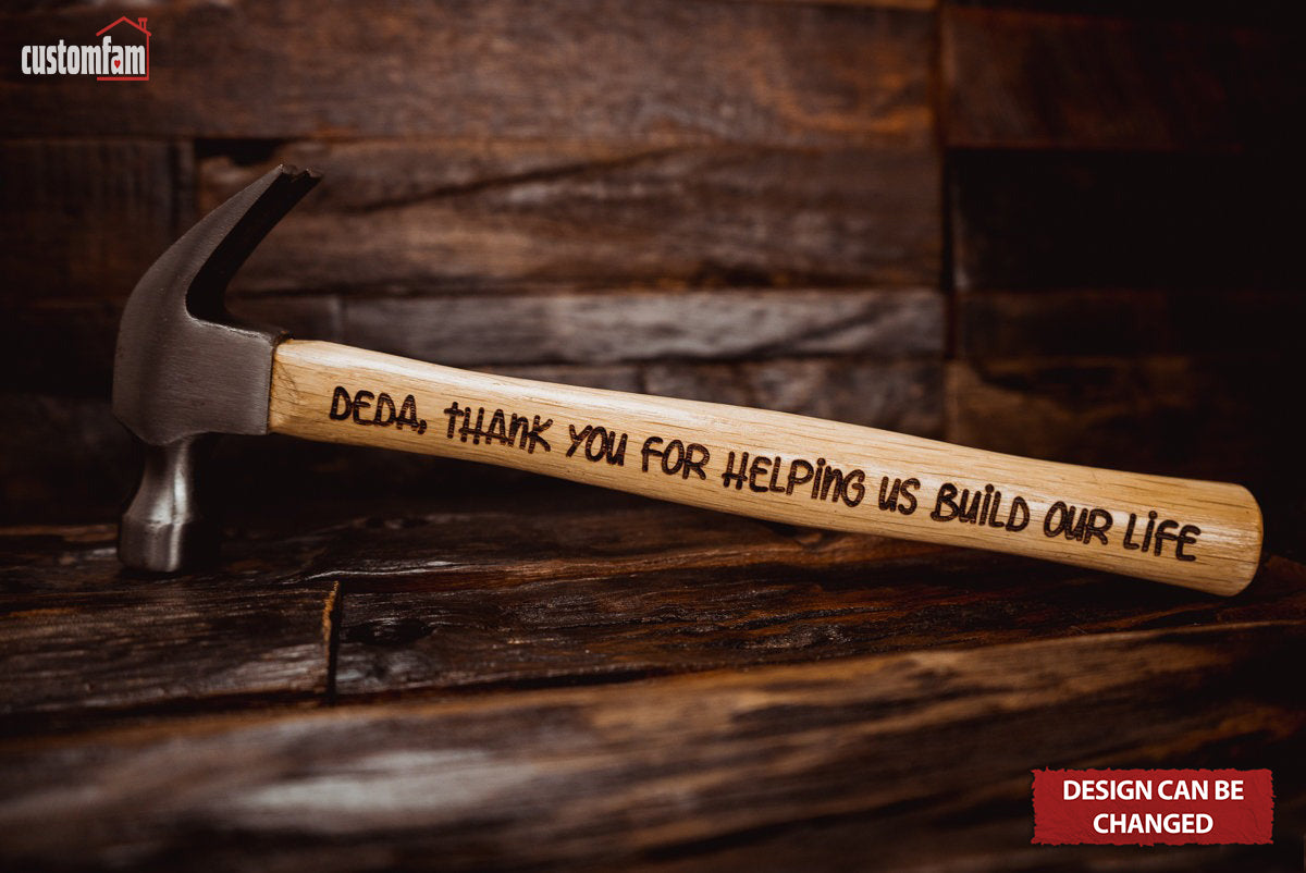 Personalized Engraved Hammer, Framing Hammer, Anniversary Gifts For Father's Day