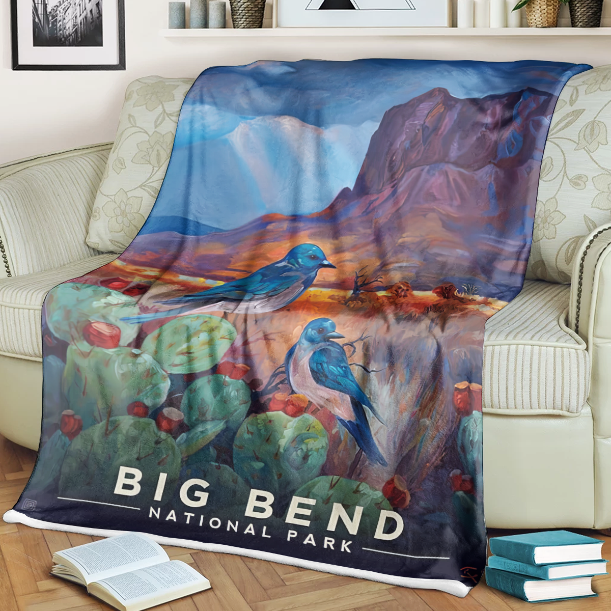 Big Bend National Park Fleece Blanket, Gifts For National Park Lovers, Outdoor Blanket