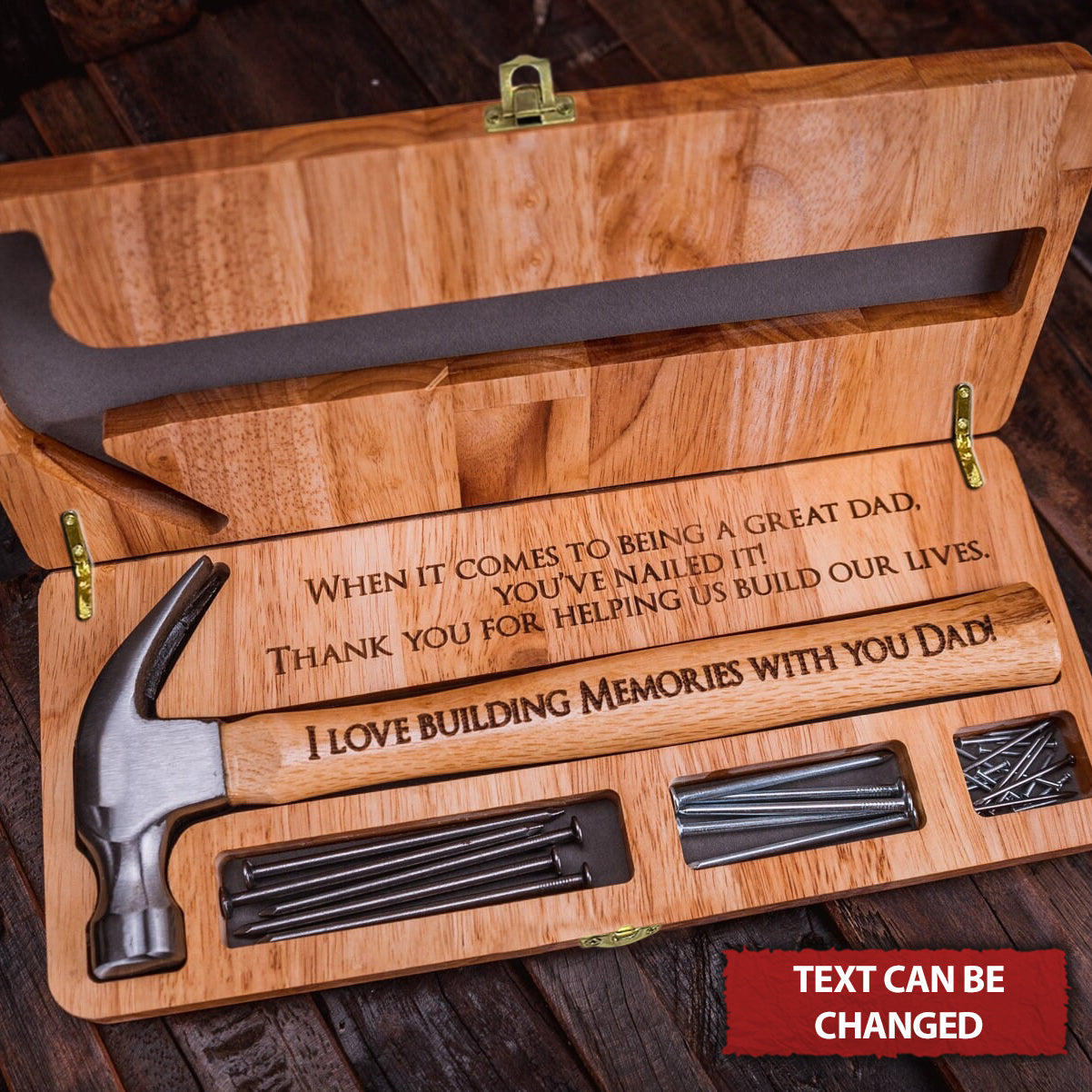 Personalized Engraved Hammer with Child's Handprint, Framing Hammer, Happy Father's Day Gifts