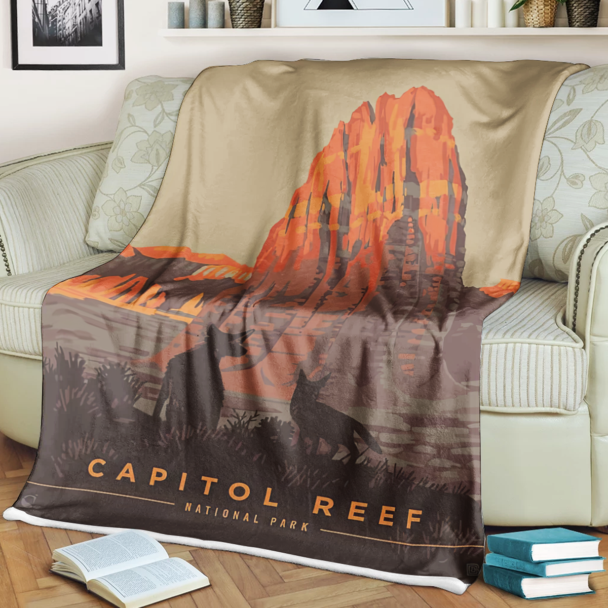 Capitol Reef National Park Fleece Blanket, Gifts For National Park Lovers, Outdoor Blanket