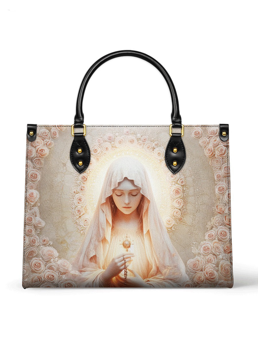 Eucharistic Grace Leather Handbag, Leather Purse, Mothers Day Gift