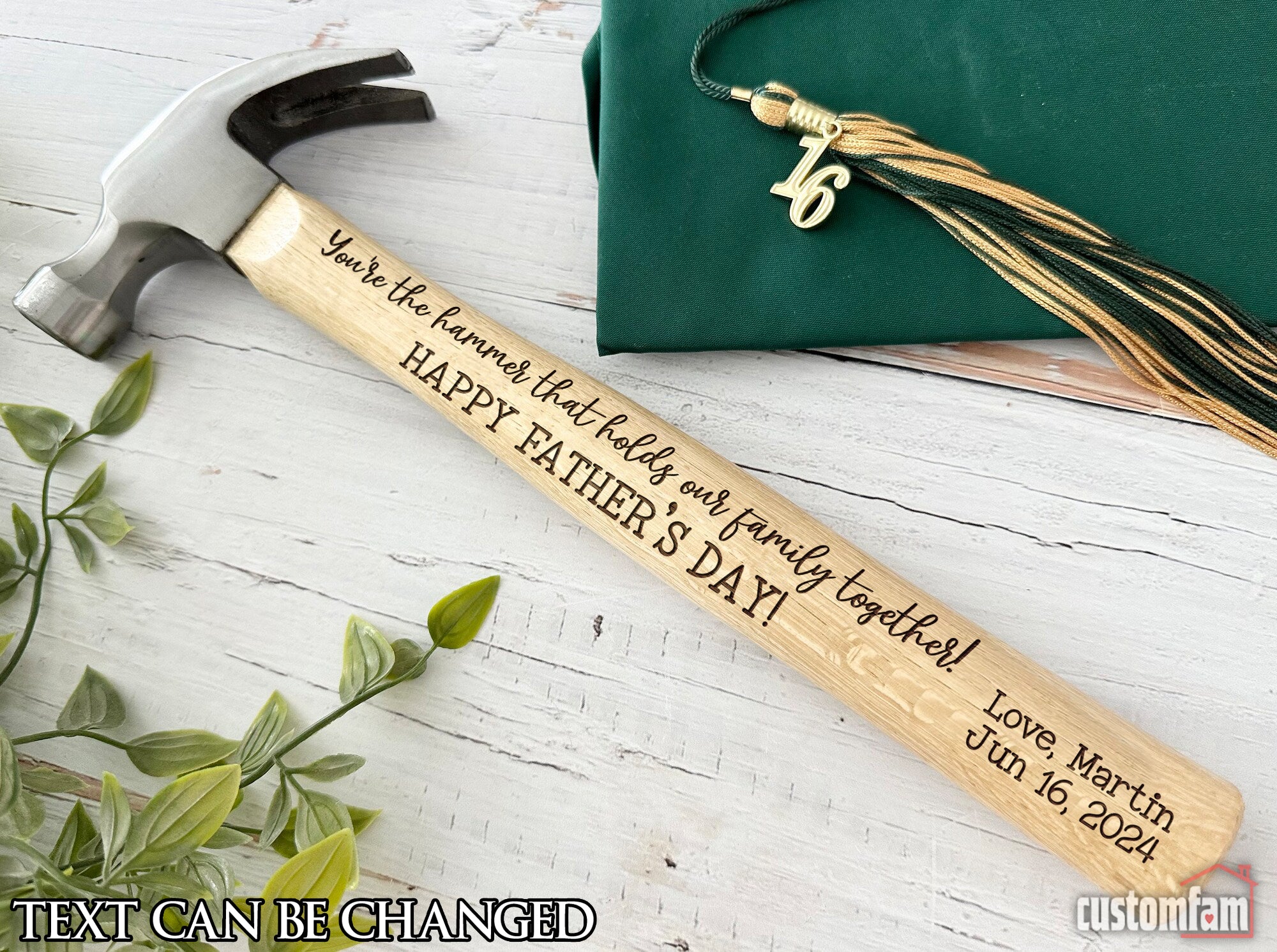 You're The Hammer That Holds Our Family Together Personalized Engraved Hammer, Framing Hammer, Gifts For Dad