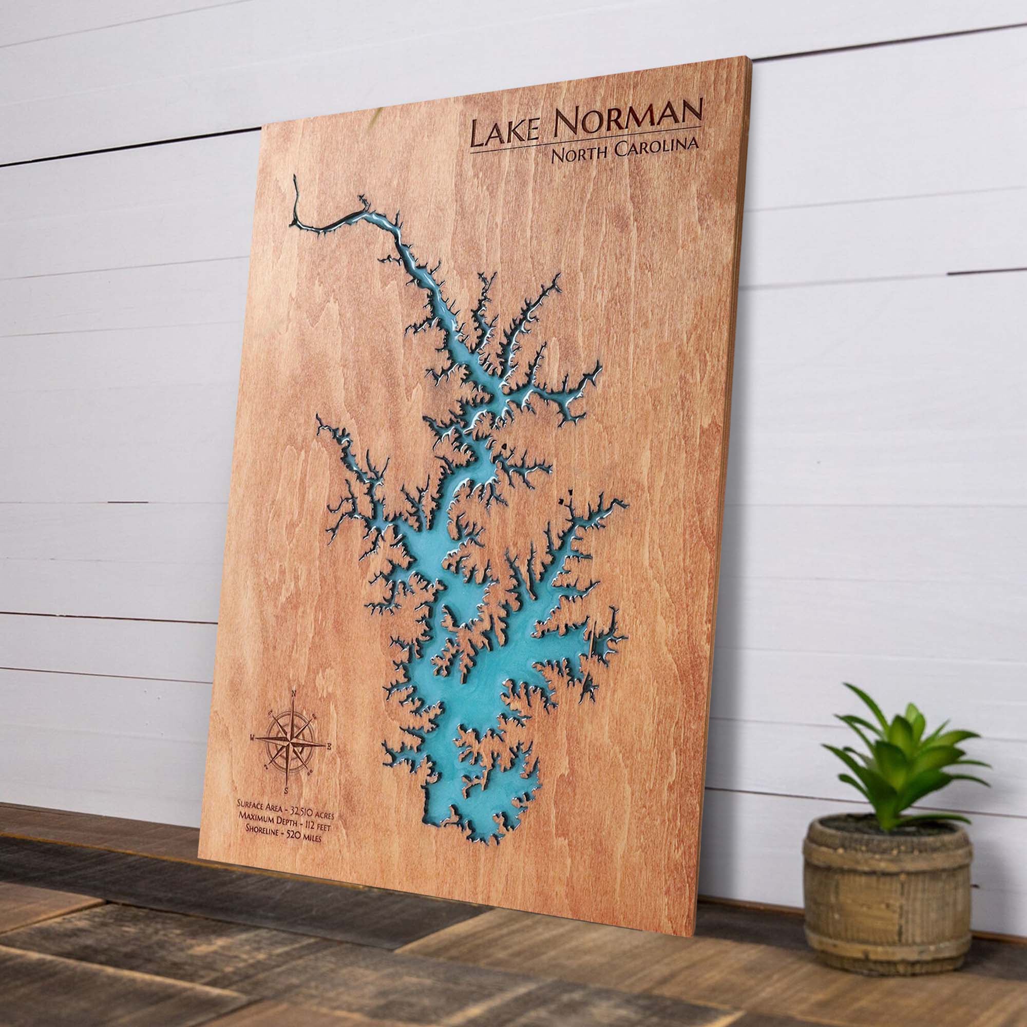 Custom Any Lake Wall Map Art, Lake Map, Lake House Decor, Lake Wall Art