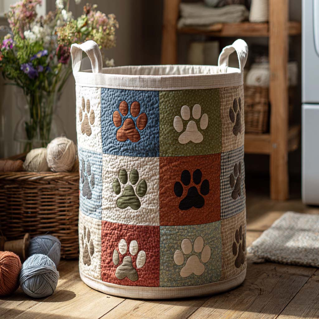 Autumn Paw Patch Laundry Basket Laundry Gifts, Housewarming Gift Ideas, Mother's Day Gifts