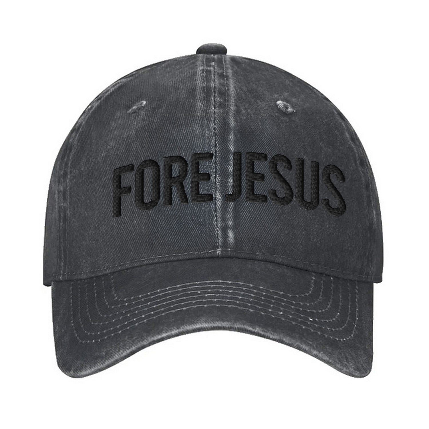 Fore Jesus Embroidered Baseball Cap, Funny Dad Hat
