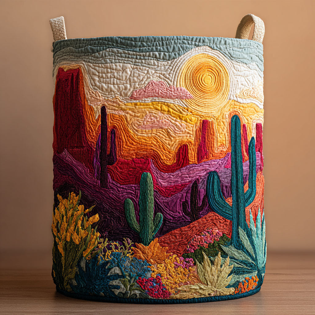 Cactus Garden Laundry Basket Laundry Gifts, Housewarming Gift Ideas, Mother's Day Gifts