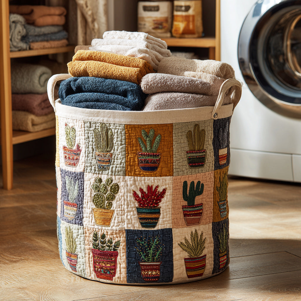 Cactus Harvest Laundry Basket Laundry Gifts, Housewarming Gift Ideas, Mother's Day Gifts
