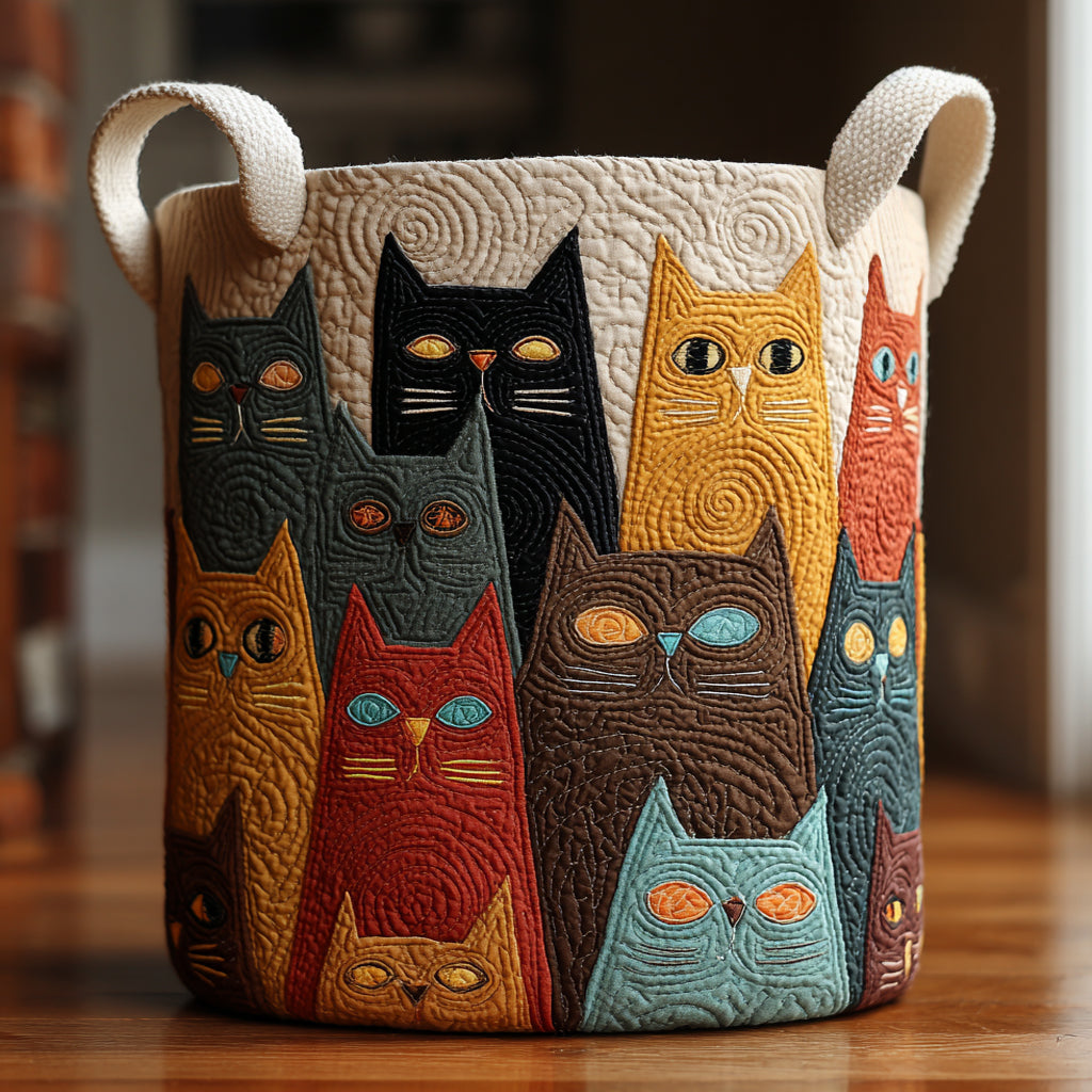Cat Celebration Laundry Basket Laundry Gifts, Housewarming Gift Ideas, Mother's Day Gifts