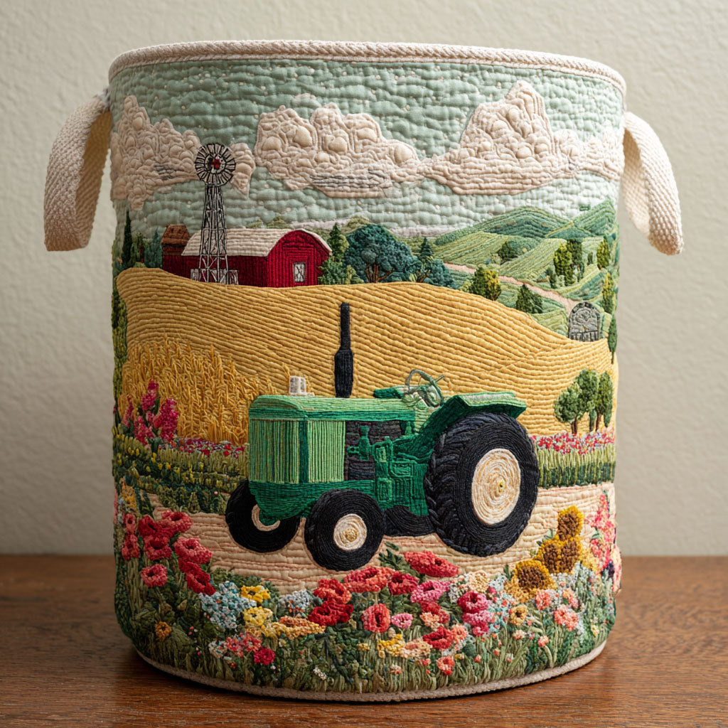 Countryside View Laundry Basket Laundry Gifts, Housewarming Gift Ideas, Mother's Day Gifts