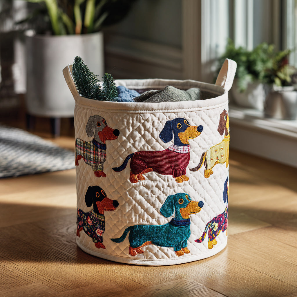 Doxie Gathering Laundry Basket Laundry Gifts, Housewarming Gift Ideas, Mother's Day Gifts