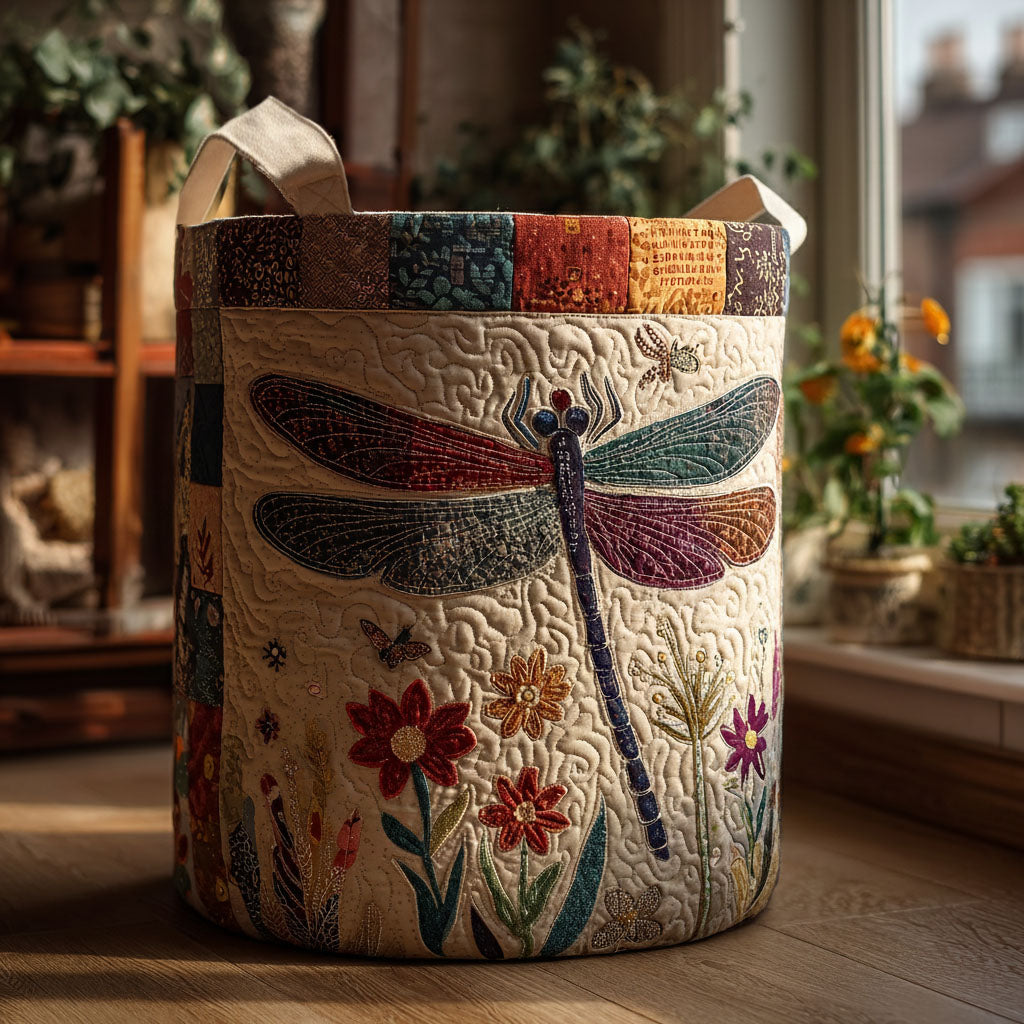 Dragonfly Flourish Laundry Basket Laundry Gifts, Housewarming Gift Ideas, Mother's Day Gifts