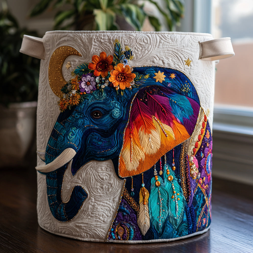 Elephant Dreams Laundry Basket Laundry Gifts, Housewarming Gift Ideas, Mother's Day Gifts