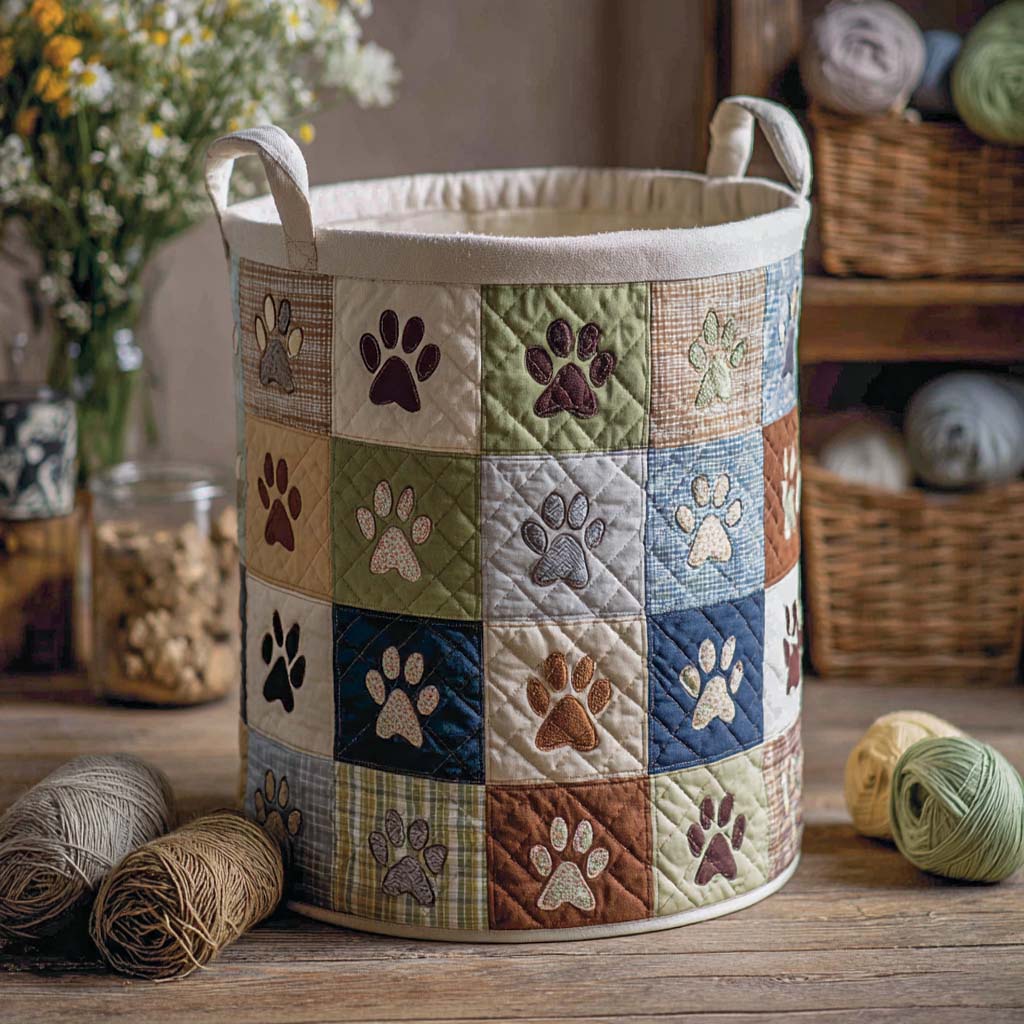 Garden Paw Block Laundry Basket Laundry Gifts, Housewarming Gift Ideas, Mother's Day Gifts