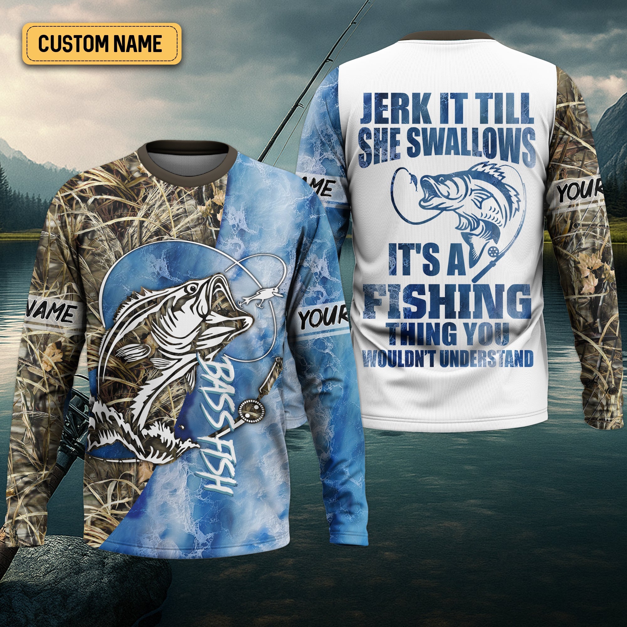 Fishing Thing Fishing UV Shirts, Breathable Long Sleeve Shirt, Funny Fishing Shirts, Gag Gifts For Men