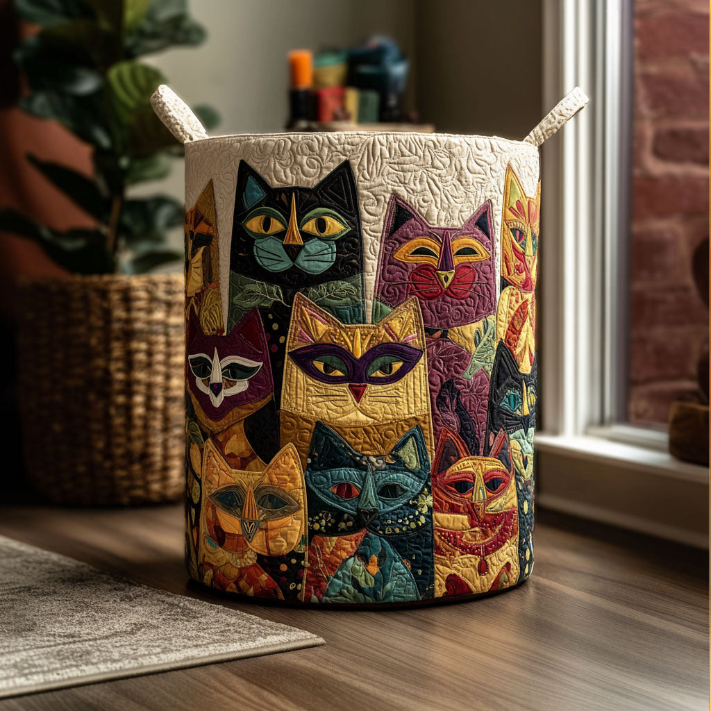 Masquerade Cats Laundry Basket Laundry Gifts, Housewarming Gift Ideas, Mother's Day Gifts