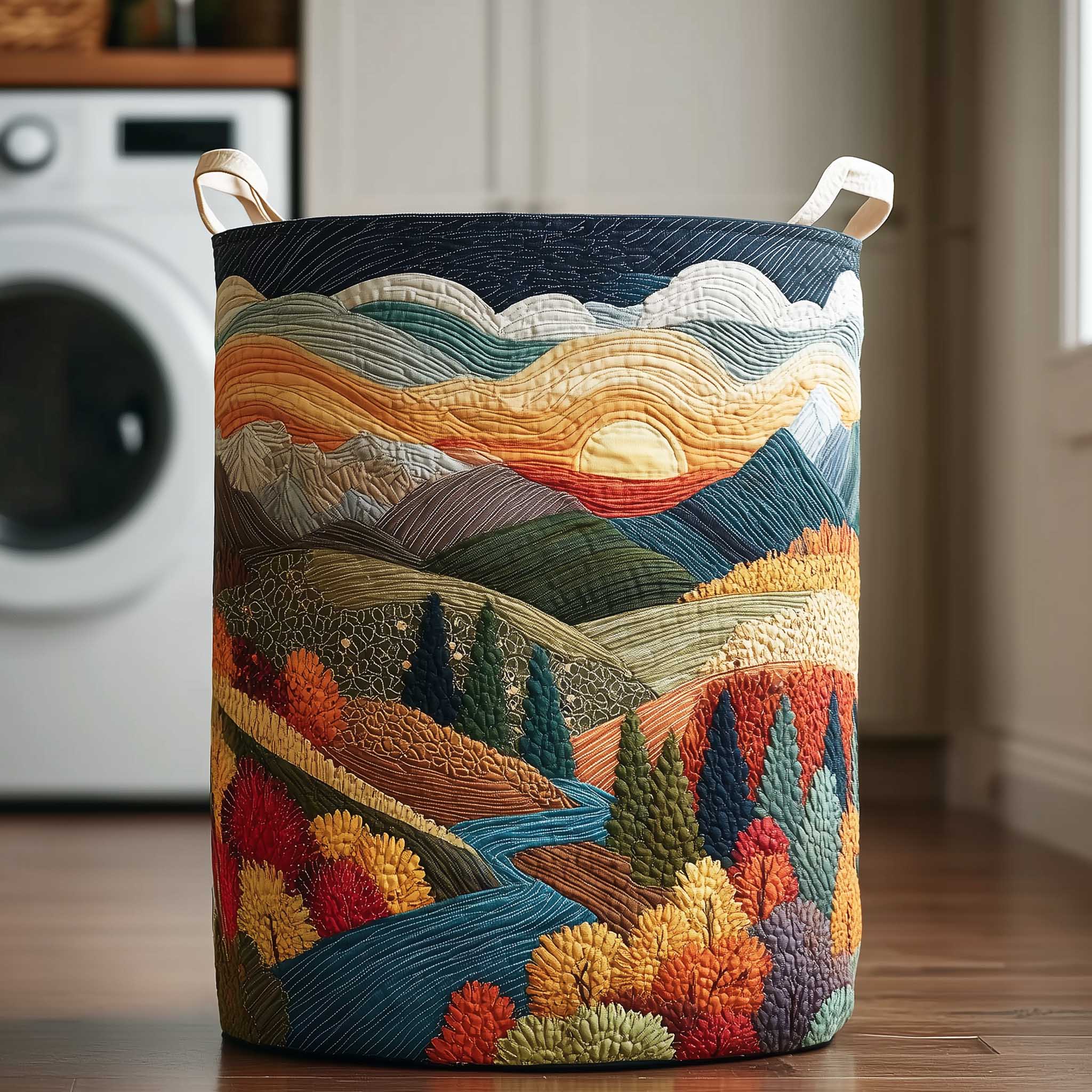 Mountain Horizon Laundry Basket Laundry Gifts, Housewarming Gift Ideas, Mother's Day Gifts