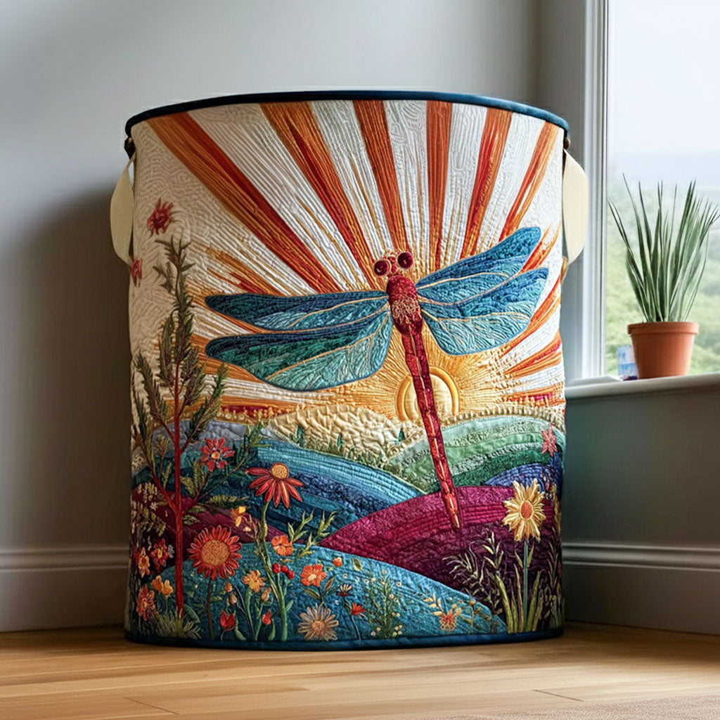 Sunburst Dragonfly Laundry Basket Laundry Gifts, Housewarming Gift Ideas, Mother's Day Gifts