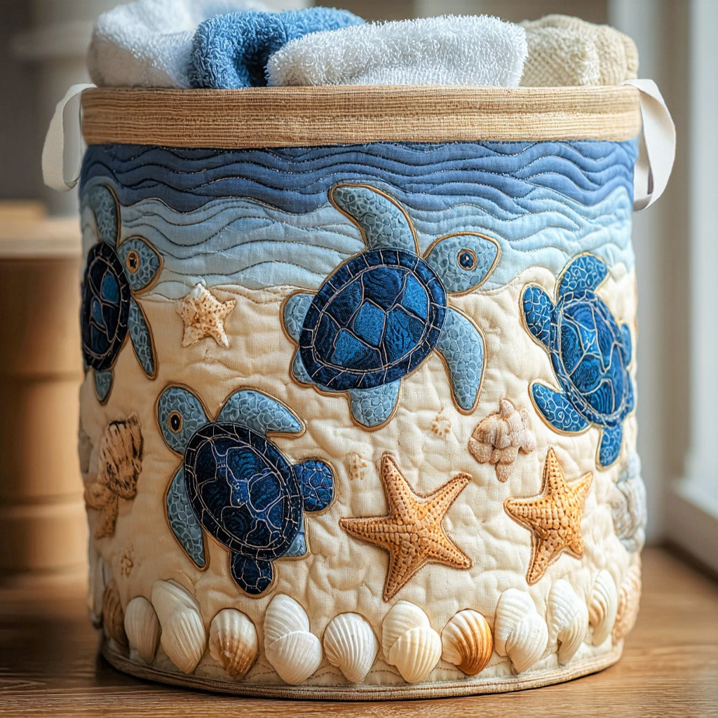 Turtle Journey Laundry Basket Laundry Gifts, Housewarming Gift Ideas, Mother's Day Gifts