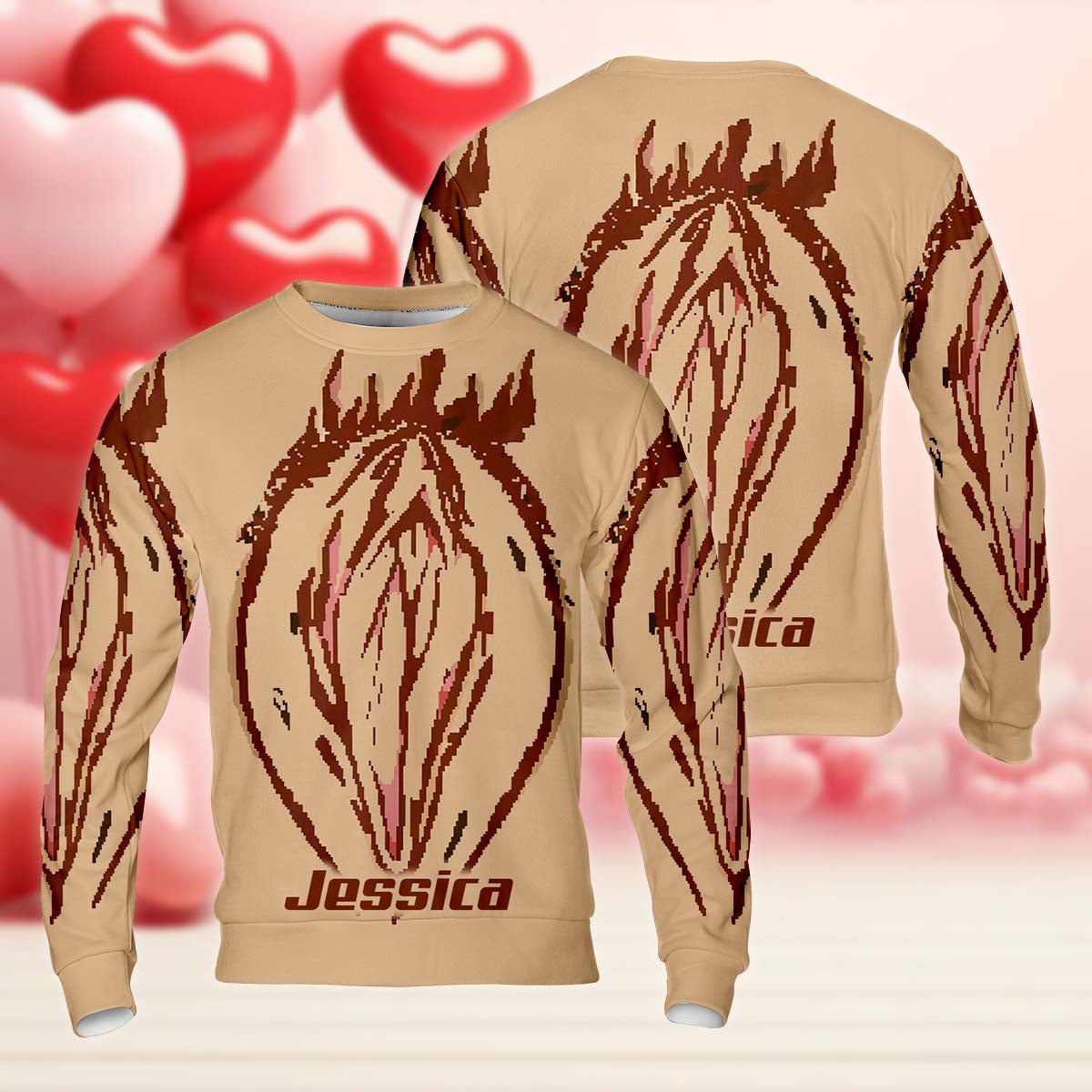 Vagina Paiting Funny Sweatshirt, Funny Hoodies For Women, Vagina Vulva Art, Valentine's Day Gifts