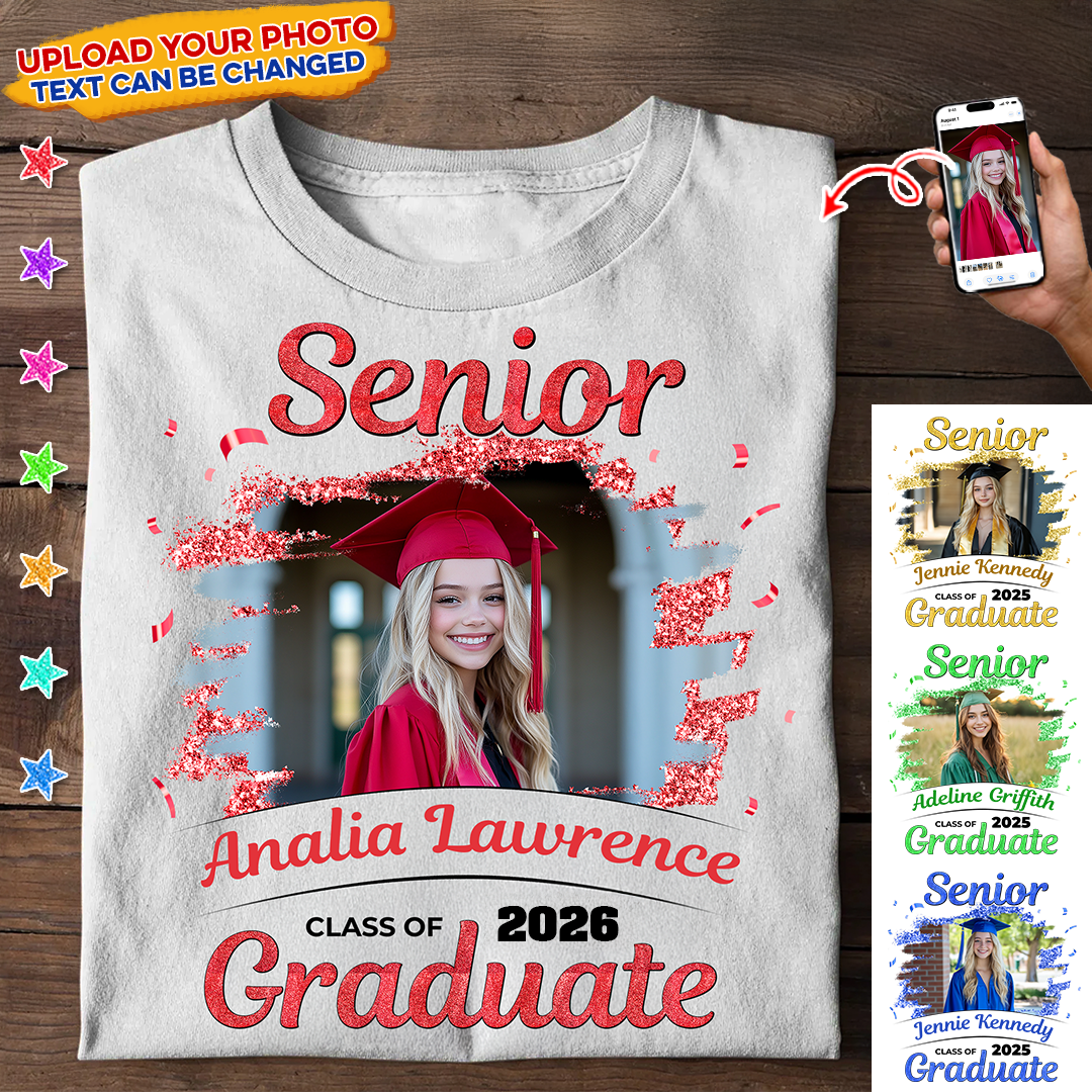 Senior Graduation T-Shirt - Personalized Graduation Custom T-shirt - Gift For Graduation