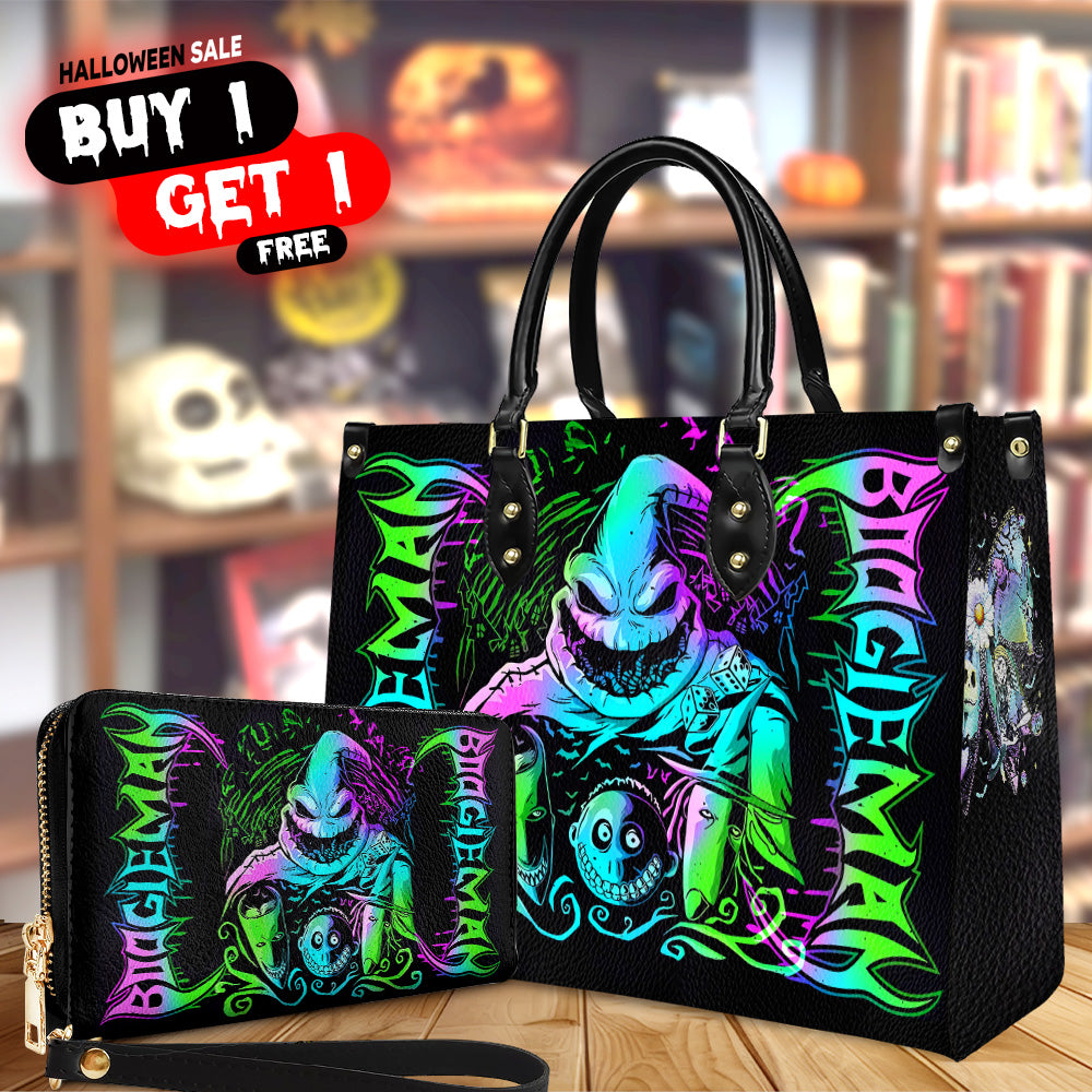 Halloween Oogie Boogie Purse Handbag Set - Women Leather Bag - Gothic Bags - Leather Bags Shoulder
