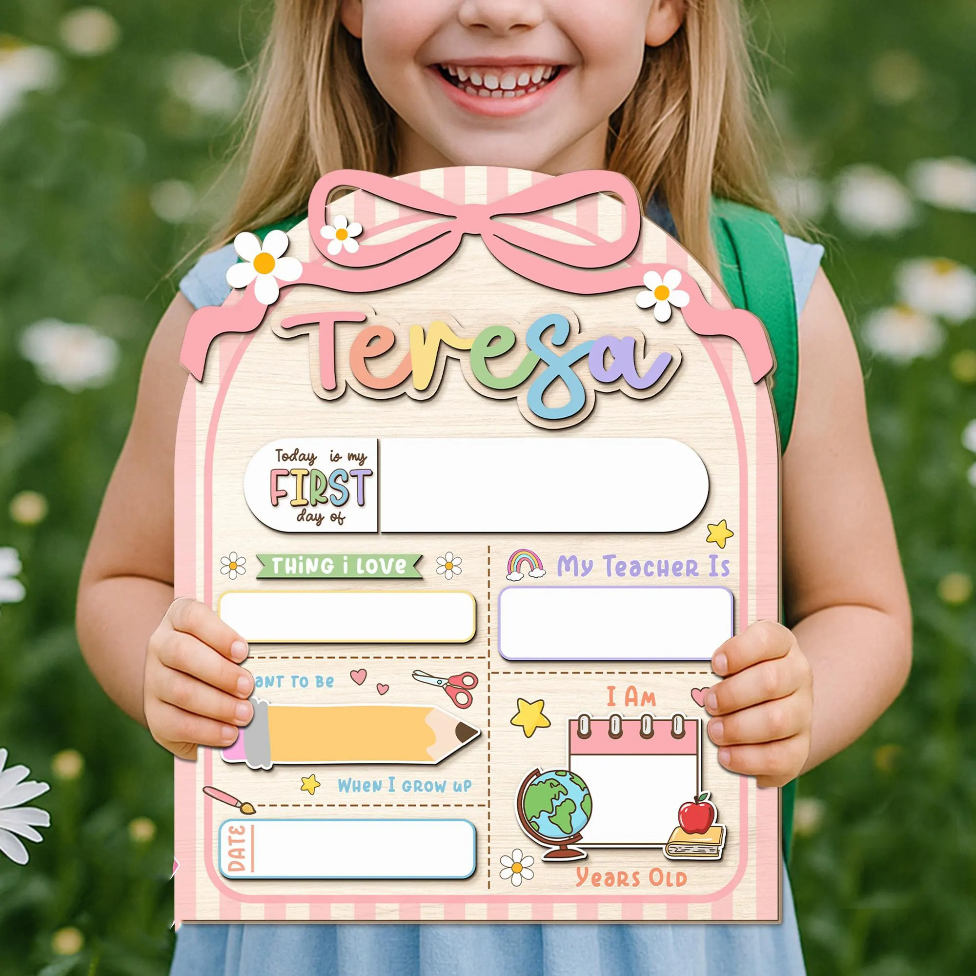 First Day of Preschool Sign, 1st Day of Preschool Sign, First Day of Kindergarten Sign, Back to School