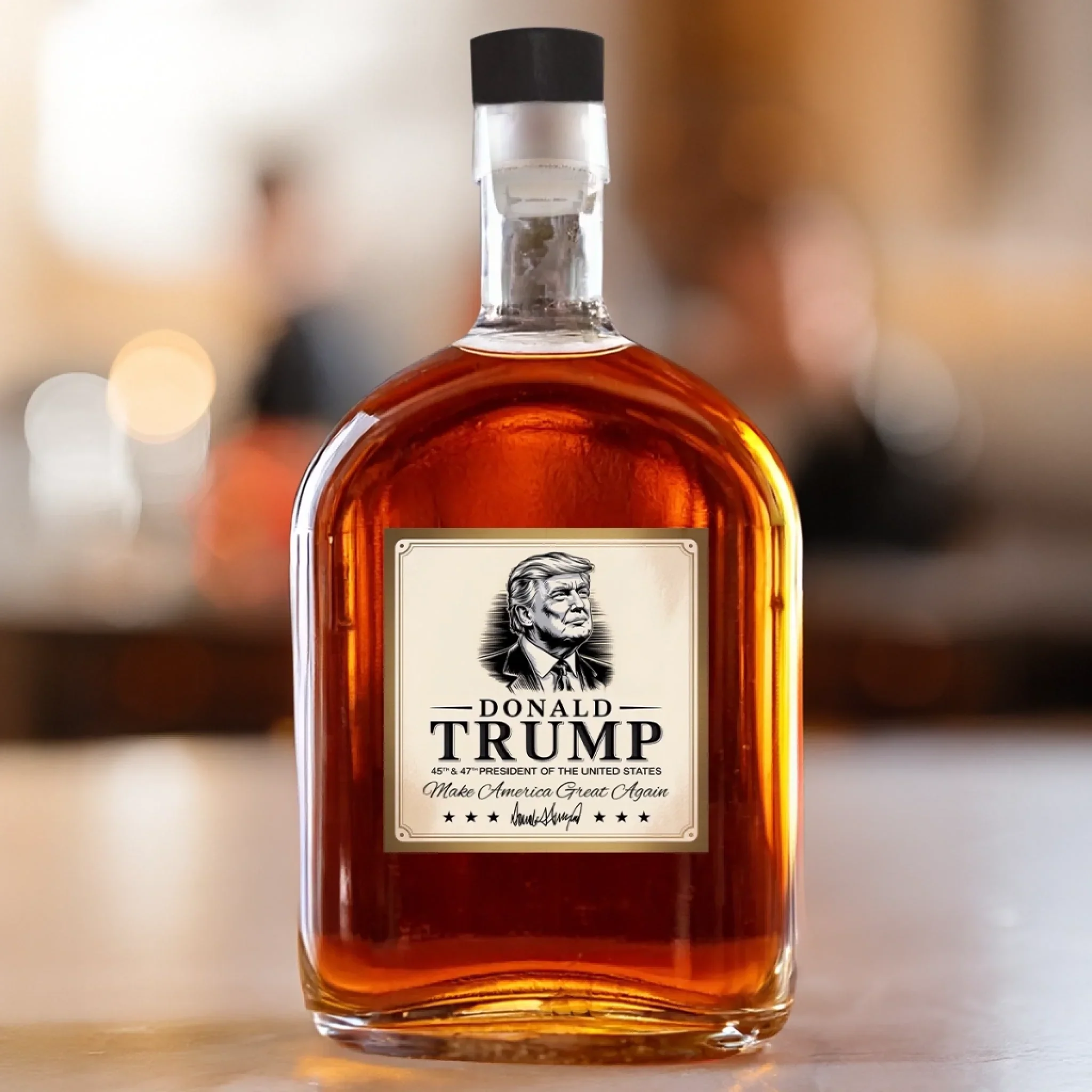 Unapologetically American Since Day One US Patriotic Pride Whiskey Bottle American Glassware Wine Glasses