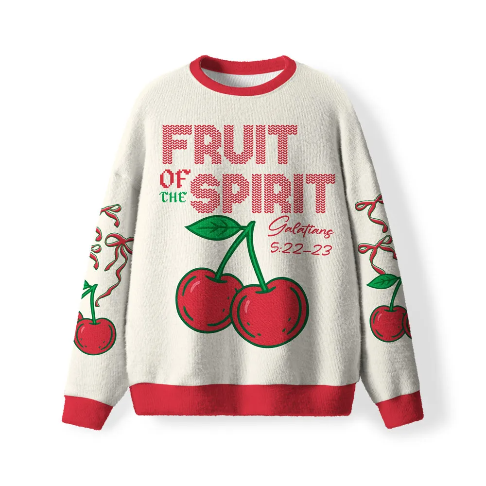 Fruit Of The Spirit Funny Ugly Sweater, Ugly Xmas Sweater, Christmas Ugly Sweatshirt