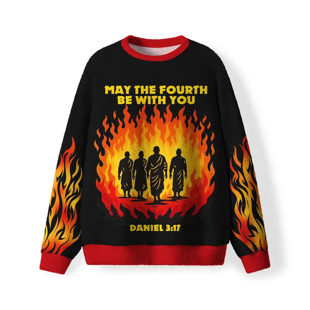 May The Fourth Be With You Christian Funny Ugly Sweater, Ugly Xmas Sweater, Christmas Ugly Sweatshirt