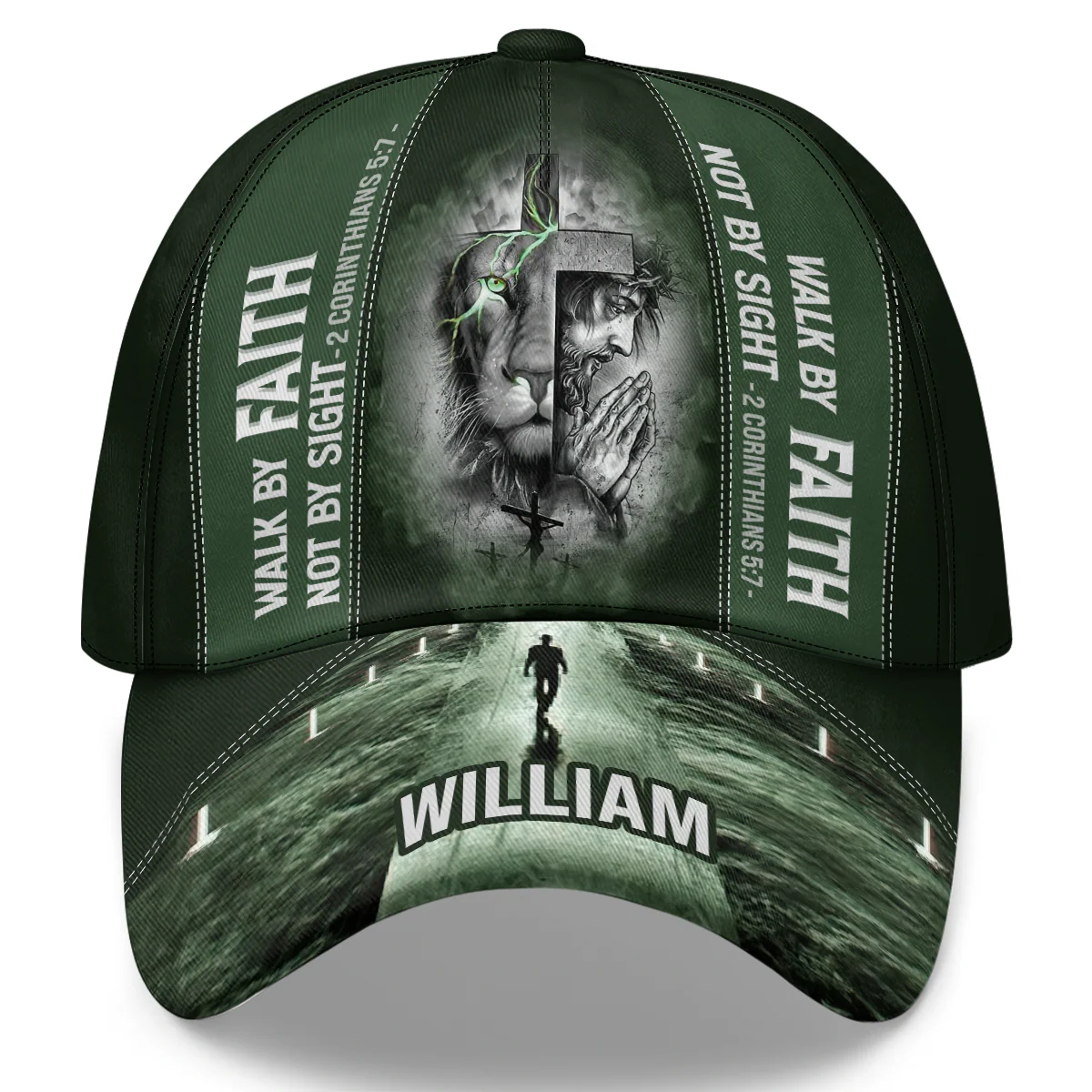 Walk By Faith Not By Sight Custom Hats With Name, Christian Baseball Caps, Vintage Baseball Cap